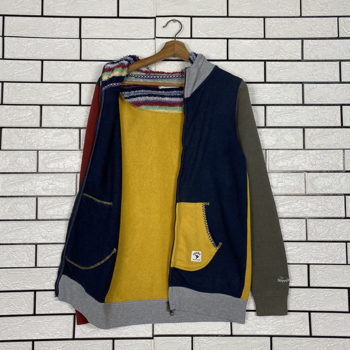 Japanese Brand 📌Multi Color Zipper Hoodie Power To The People Size US M / EU 48-50 / 2 - 13 Thumbnail