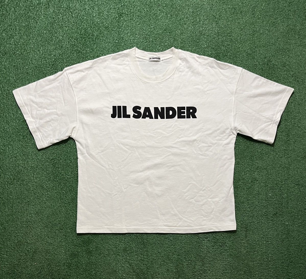 Jil Sander Jil Sander Logo Boxy Tee White Oversize Size US S / EU 44-46 / 1 - 1 Thumbnail