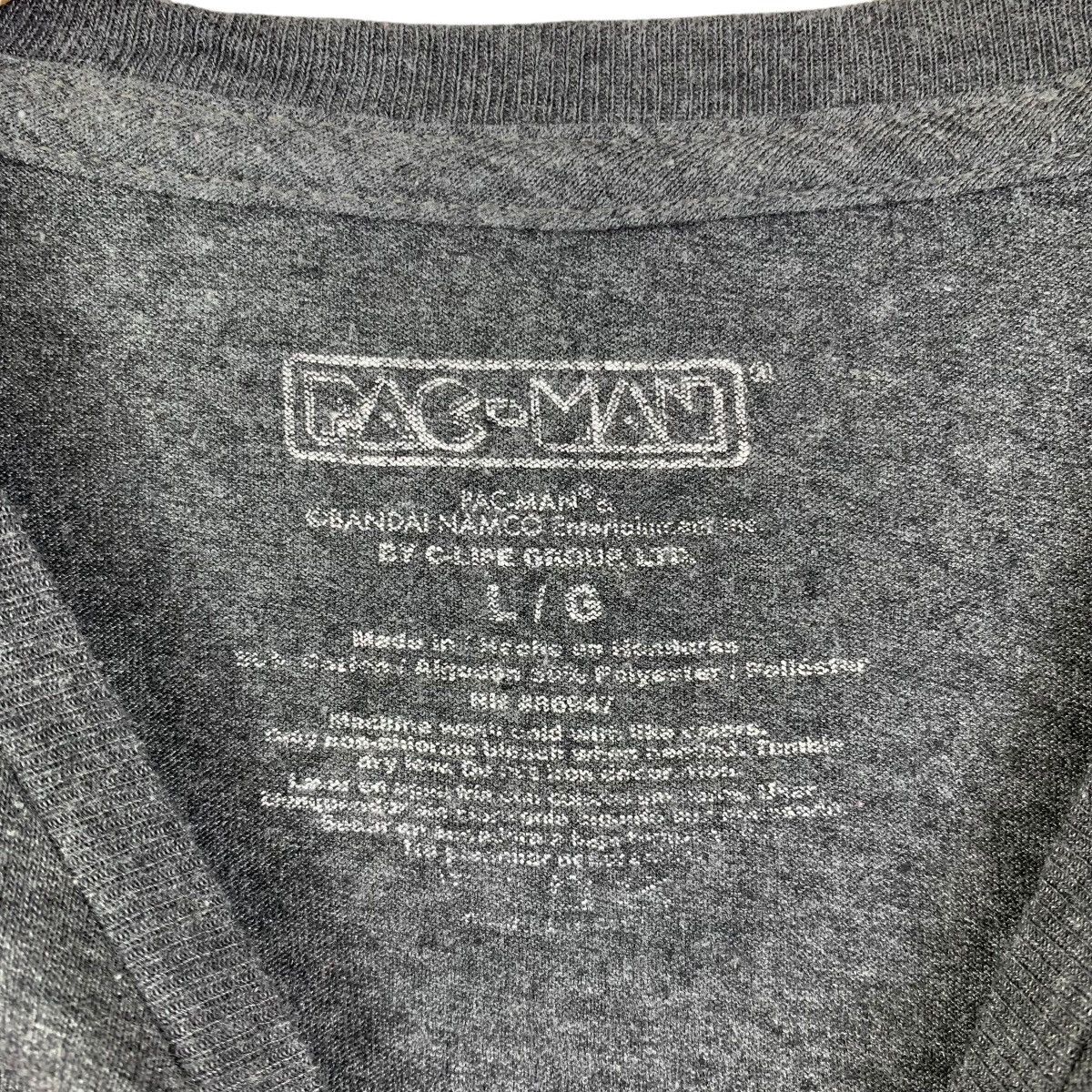 Vintage Vintage Pac-Man Tee Retro Arcade Graphic Dark Heather bandai Size US L / EU 52-54 / 3 - 3 Thumbnail