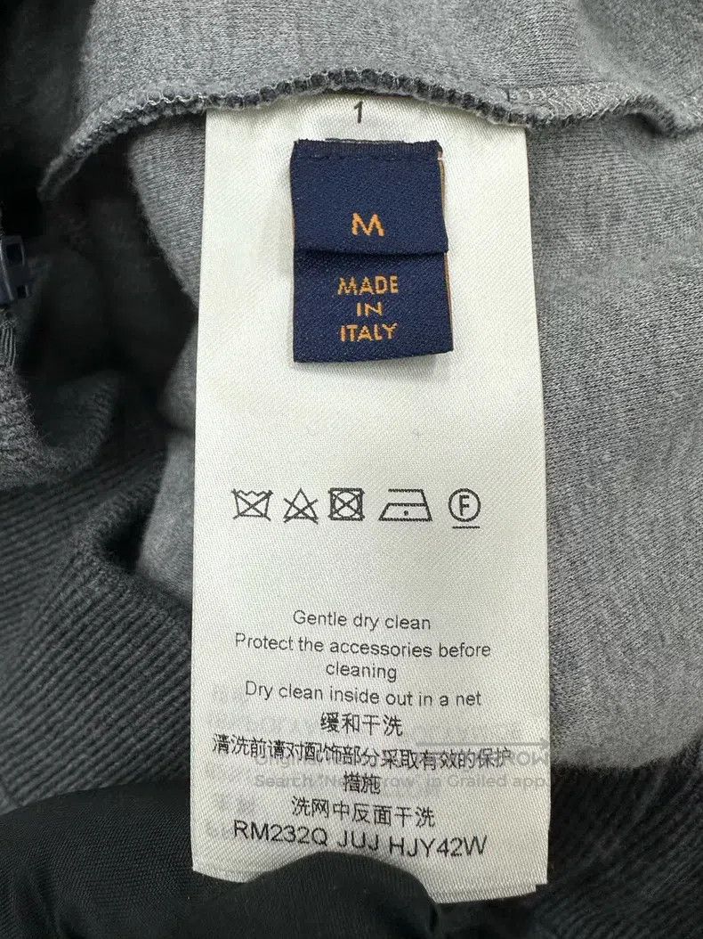 Louis Vuitton Louis Vuitton Grey Pin Instruction Sport Zip Hoodie Jacket Size US M / EU 48-50 / 2 - 4 Thumbnail