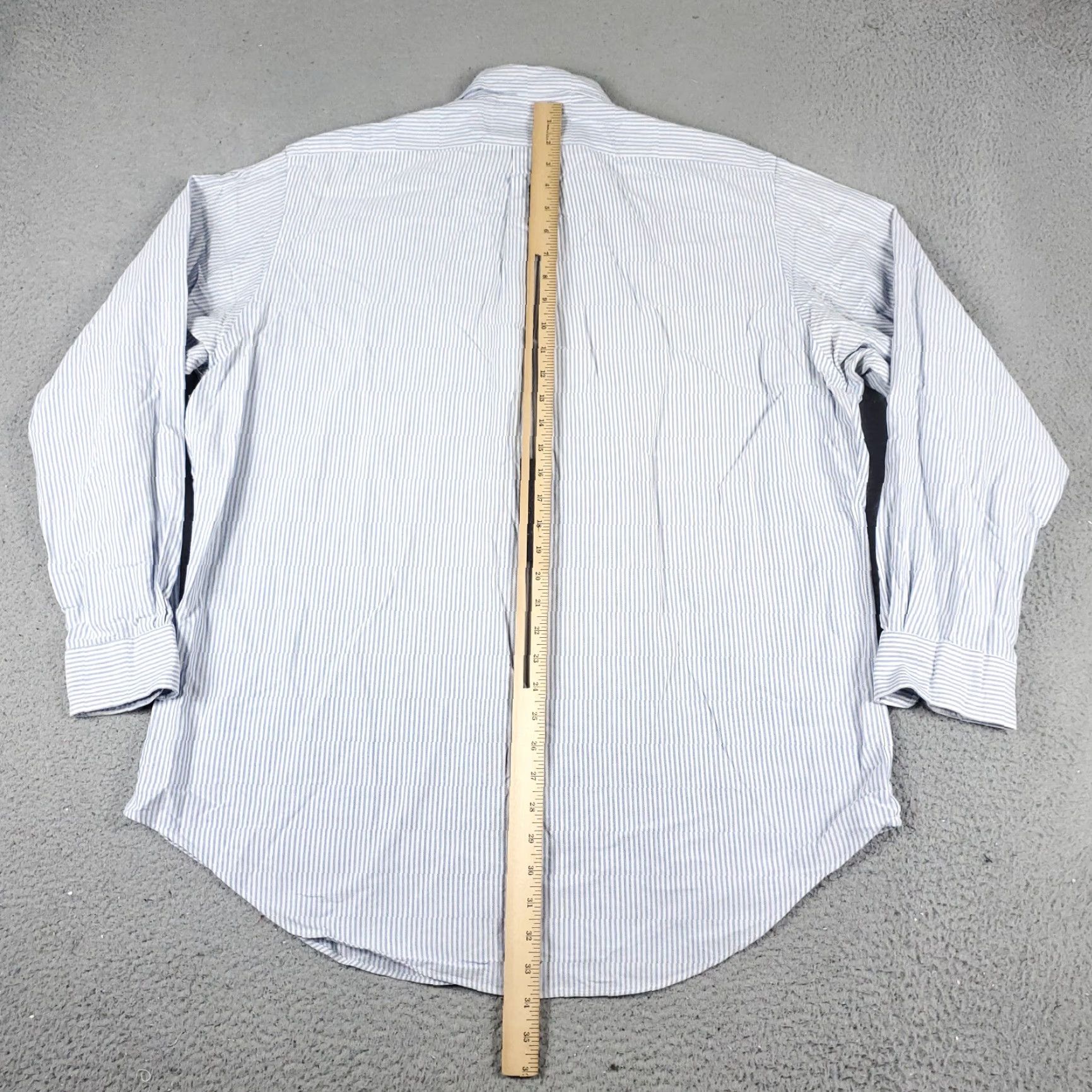 Ralph Lauren Ralph Lauren Shirt Mens 16.5 Blue Striped Dress Button Up Long Sleeve Size 42R - 5 Thumbnail