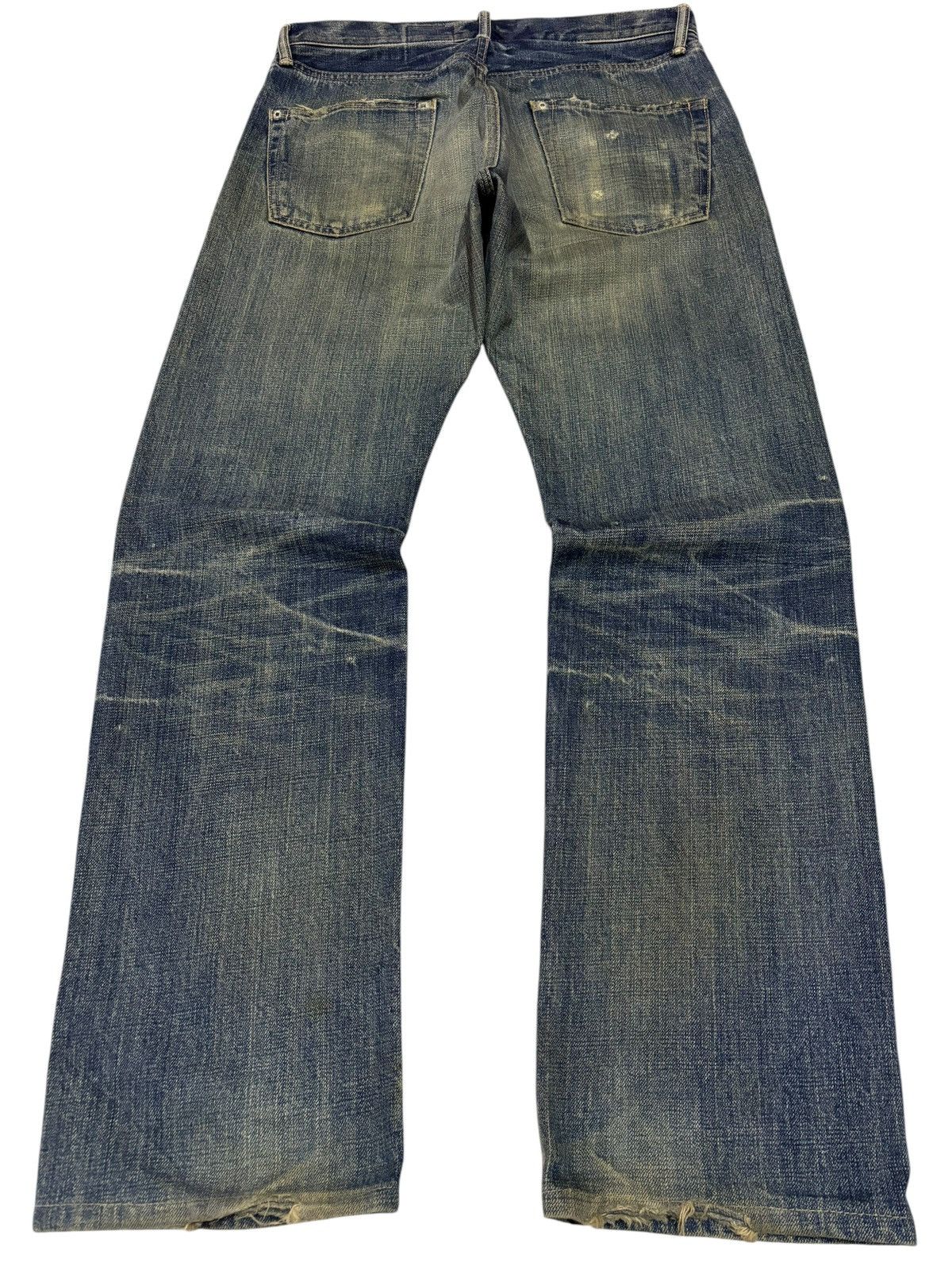 Japanese Brand × Vintage Japan Quadro Mud Washed Distressed Jeans Size US 32 / EU 48 - 2 Thumbnail