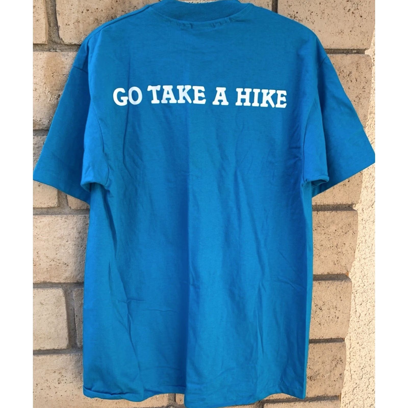 Hanes VINTAGE Hanes Beefy-T T Shirt XL blue 80s 90s California Nature Graphic Print Men XS? Size US XL / EU 56 / 4 - 6 Thumbnail