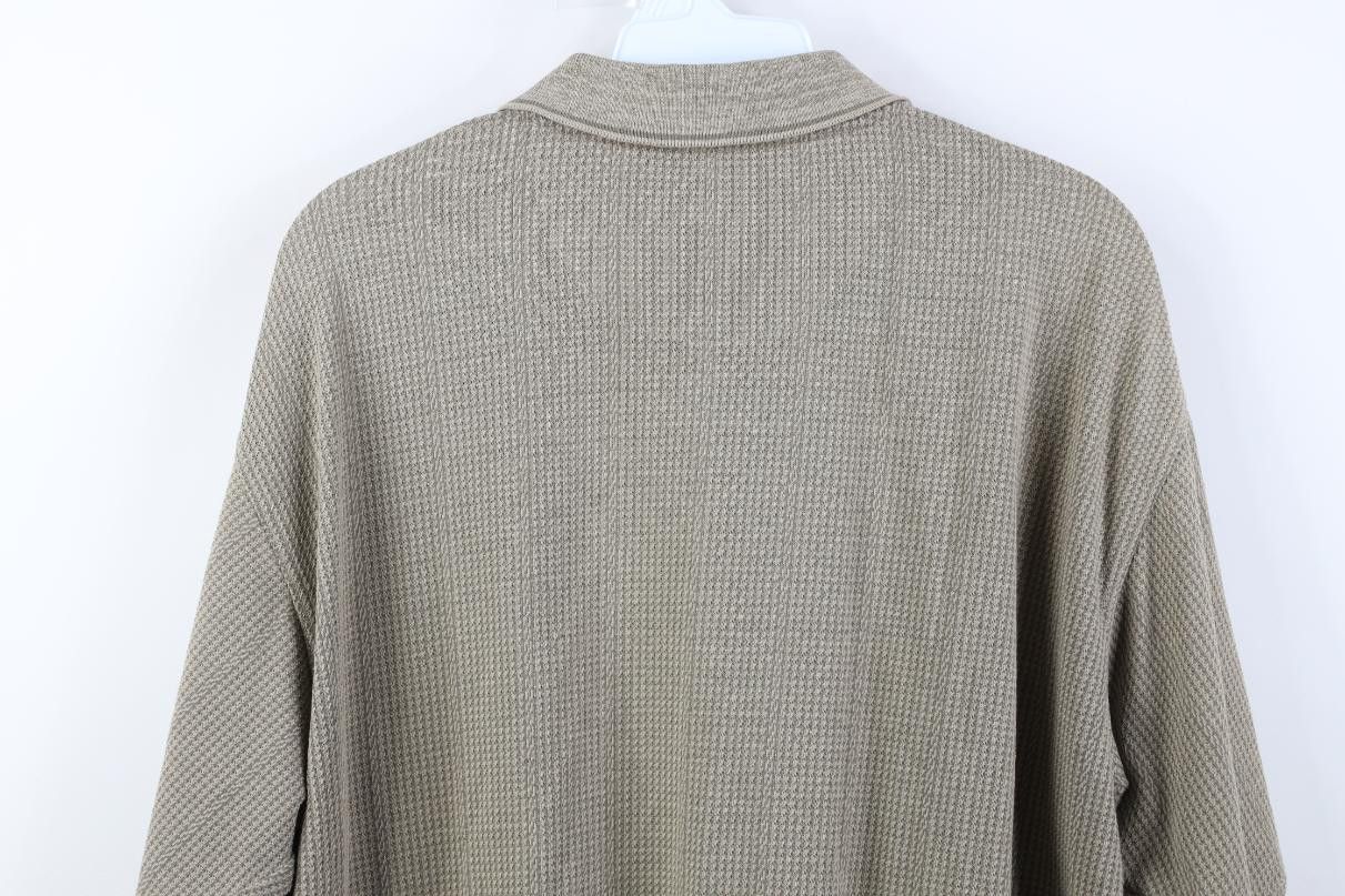 Vintage Vintage 90s Streetwear Houndstooth Knit Golf Polo Shirt Size US L / EU 52-54 / 3 - 11 Thumbnail