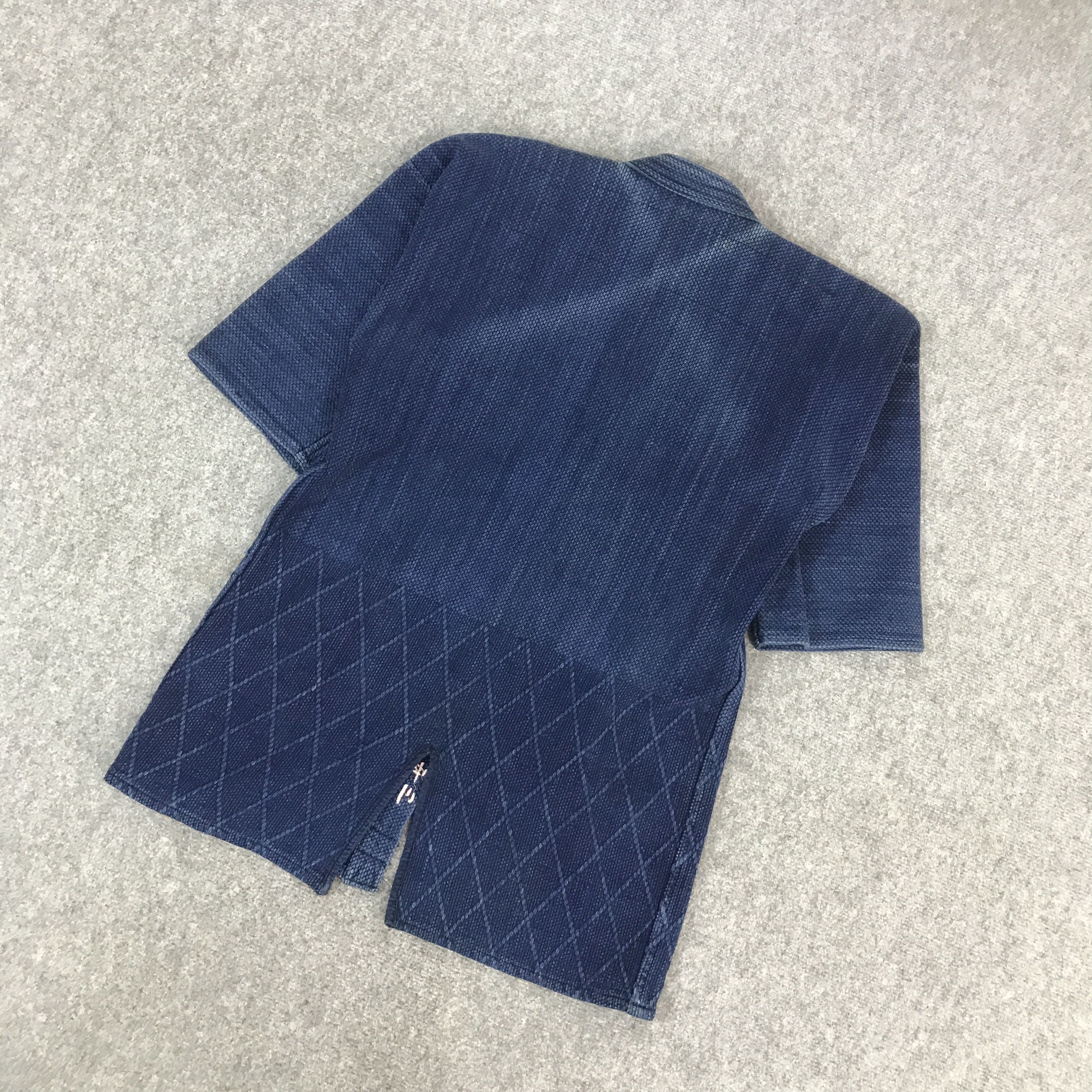 Japanese Brand KIMONO BLUE INDIGO CARDIGAN JAPAN JACKET Size US L / EU 52-54 / 3 - 6 Thumbnail