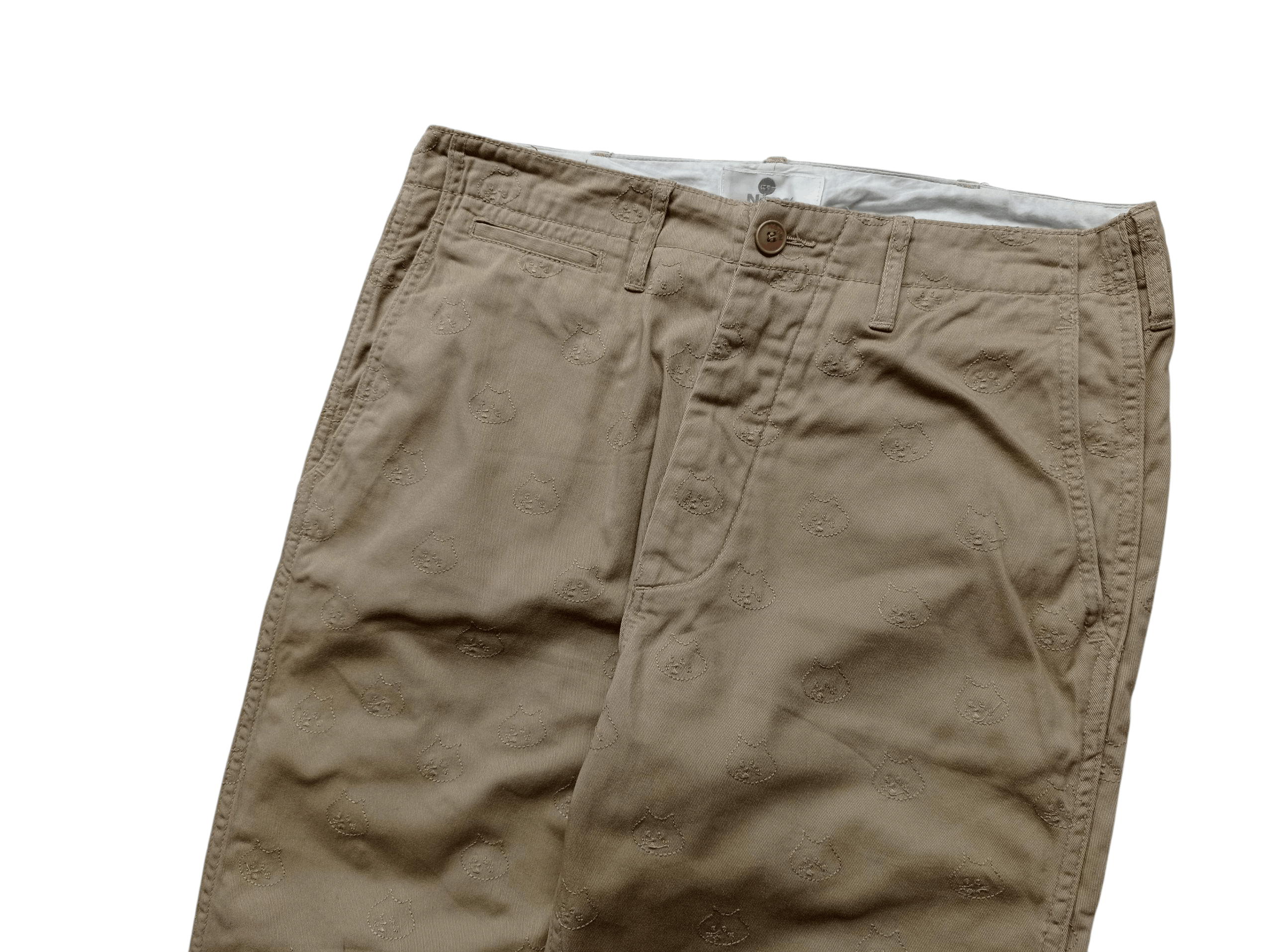 Issey Miyake Ne-net Issey Miyake cats stitched khaki trouser Size US 32 / EU 48 - 2 Thumbnail