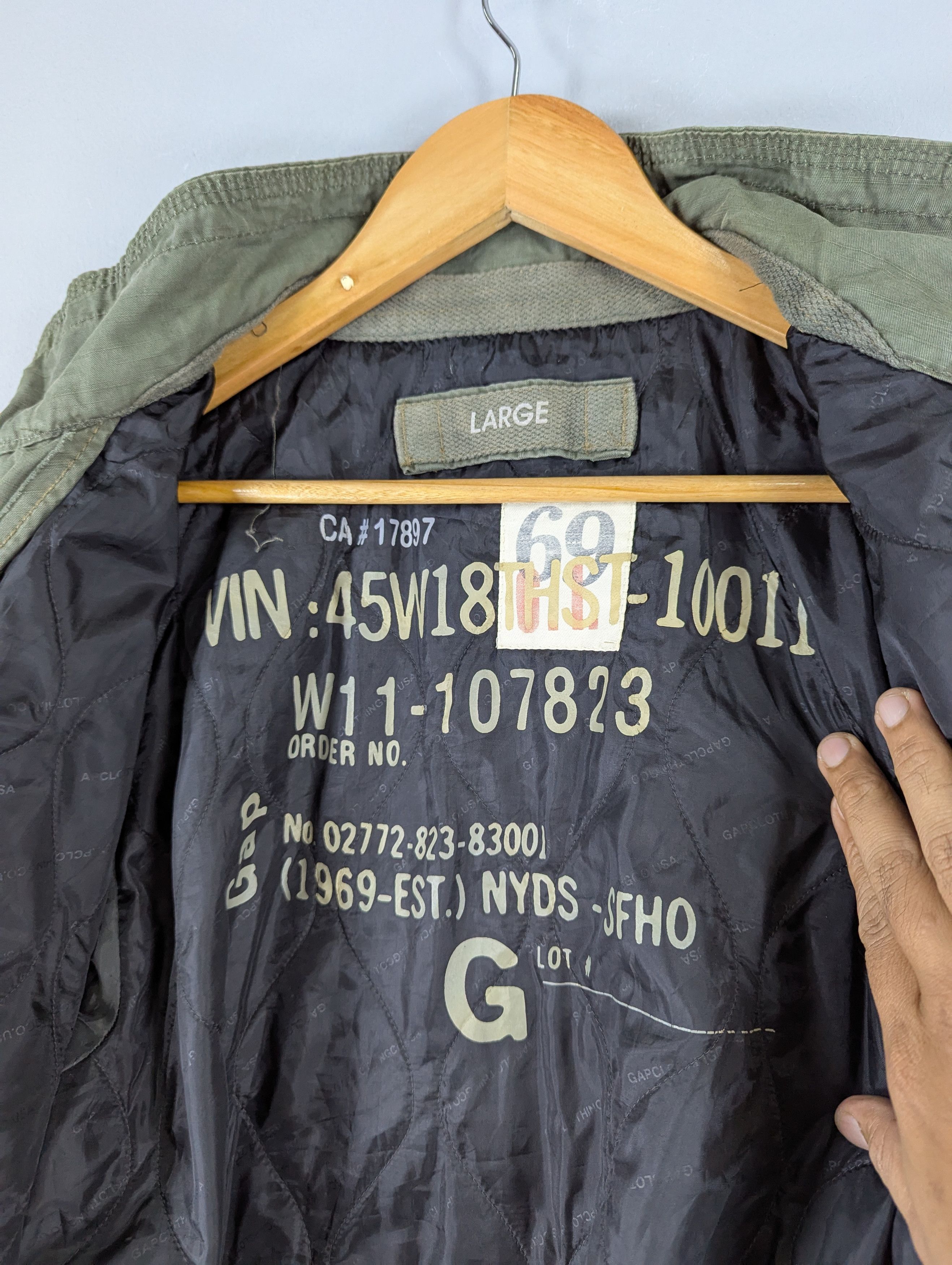 Gap Gap Military Heavy Zipper Jacket Size L Size US L / EU 52-54 / 3 - 15 Thumbnail