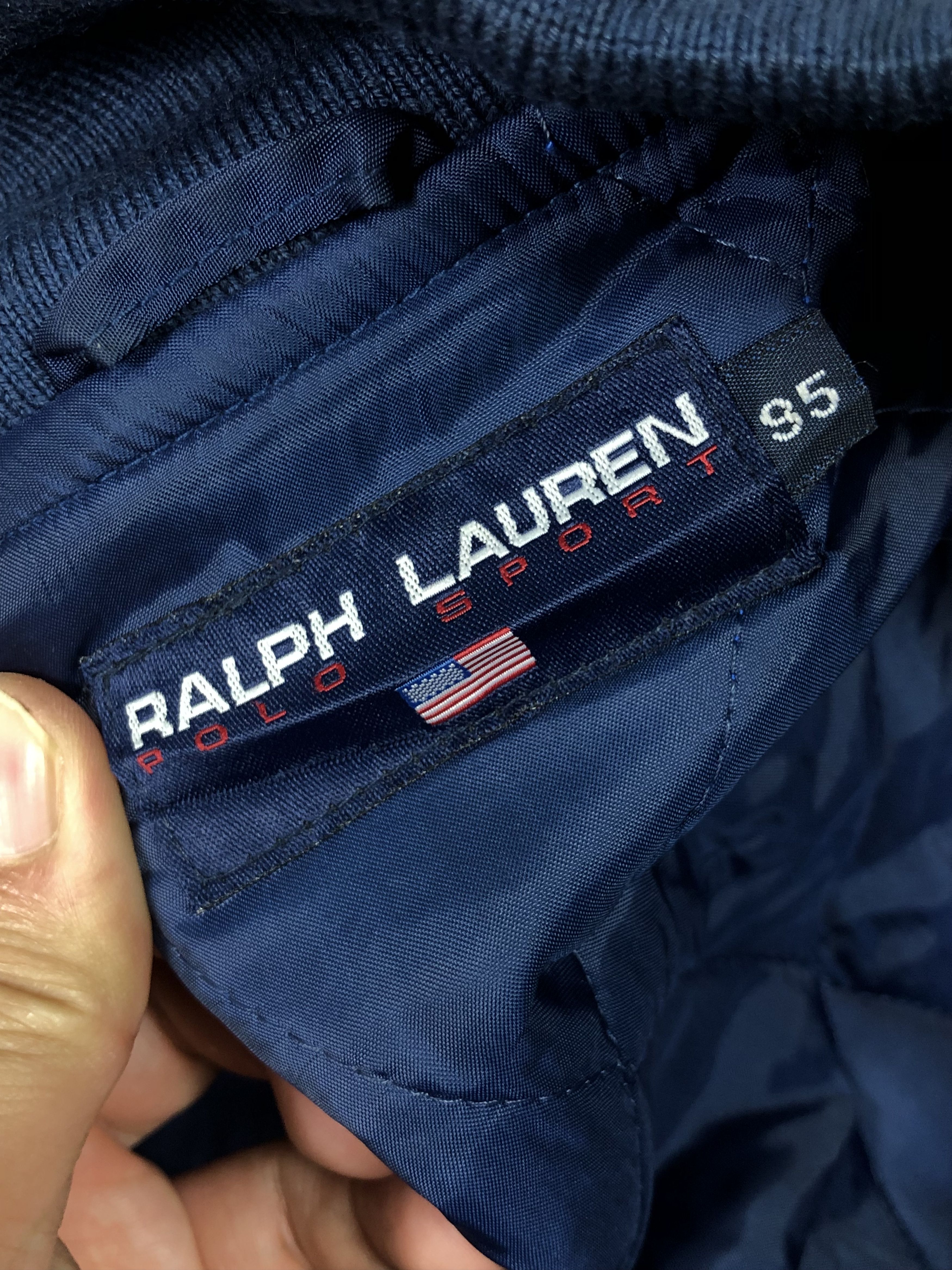 Ralph Lauren RARE🔥VINTAGE 90’S POLO SPORT RL USA BOMBER JACKET IN NAVY Size US S / EU 44-46 / 1 - 15 Thumbnail