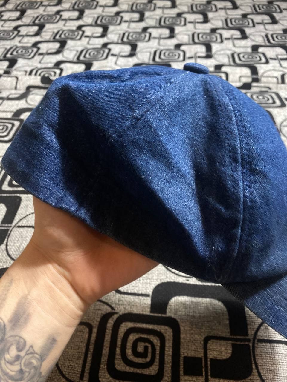Nike × Vintage Vintage Nike fleece Y2K swoosh hat Size ONE SIZE - 4 Thumbnail