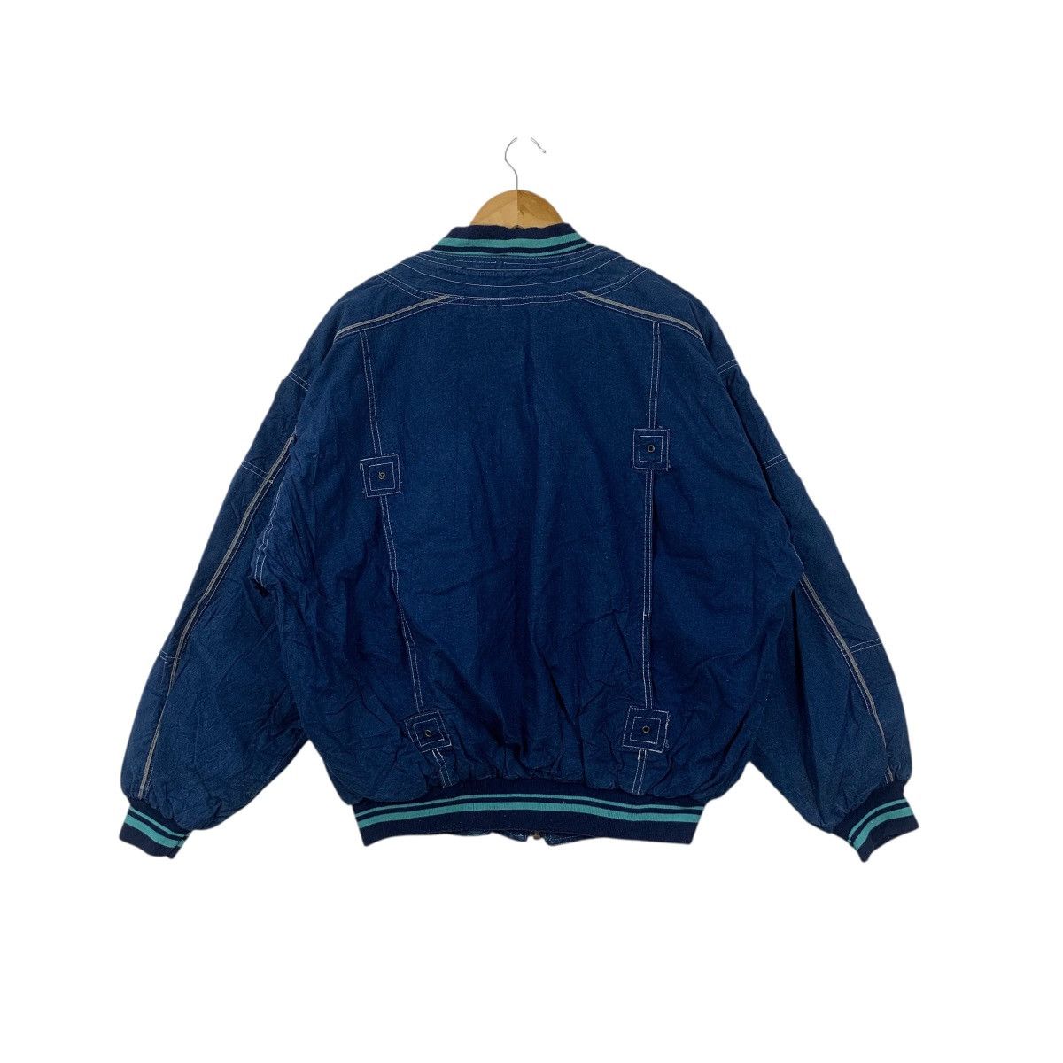 Vintage Vintage HOT CREW INTERNATIONAL Racing Team Denim Jacket Size US M / EU 48-50 / 2 - 8 Thumbnail