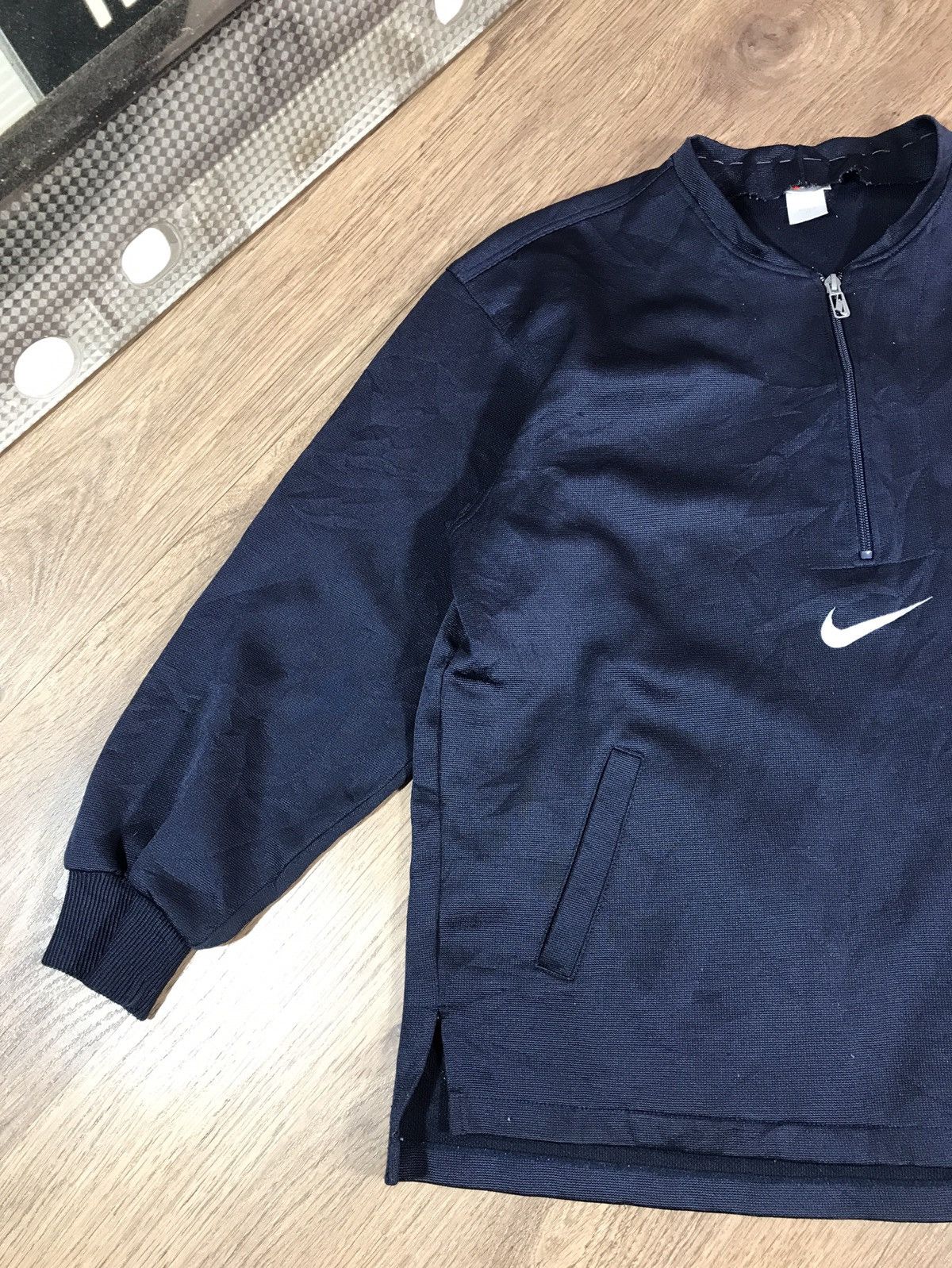 Nike × Vintage Nike Vintage 1/3 Zip Sweatshirt 90s Center Logo Size US M / EU 48-50 / 2 - 2 Thumbnail