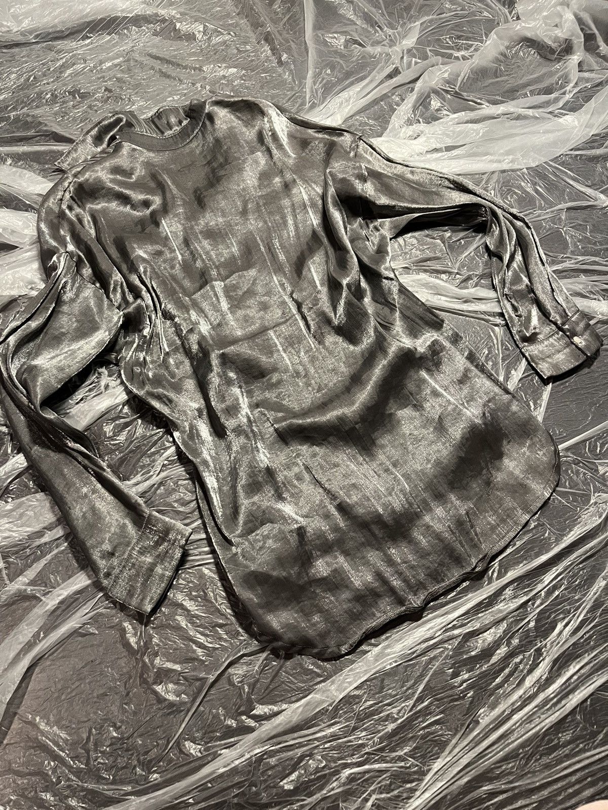 Designer × Japanese Brand Chic Erro Silver Shirt Size M / US 6-8 / IT 42-44 - 1 Thumbnail