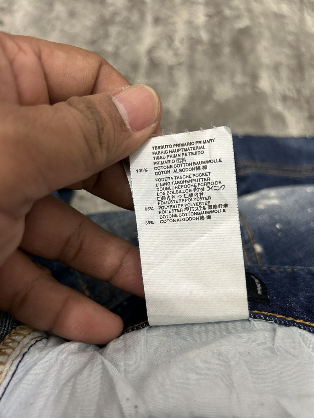 Designer × Dsquared2 Ds Quared 2 Paint Acid Wash Distressed Jeans Size US 29 - 18 Thumbnail