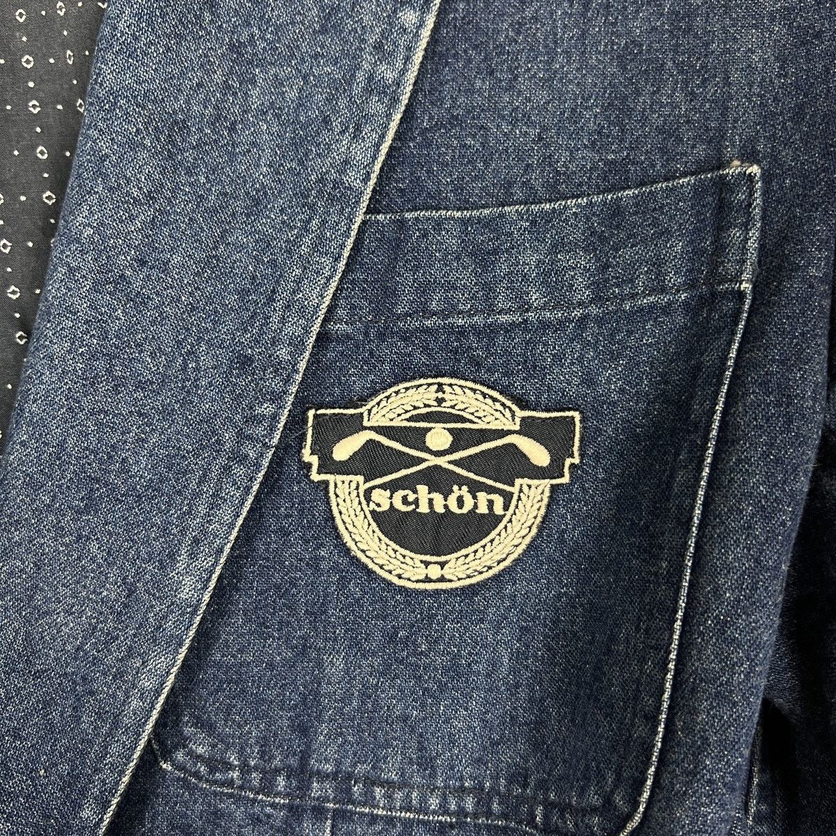 Mila Schon 🔥 SCHON DENIM BLAZER JACKET MADE IN ITALY Size US S / EU 44-46 / 1 - 19 Thumbnail