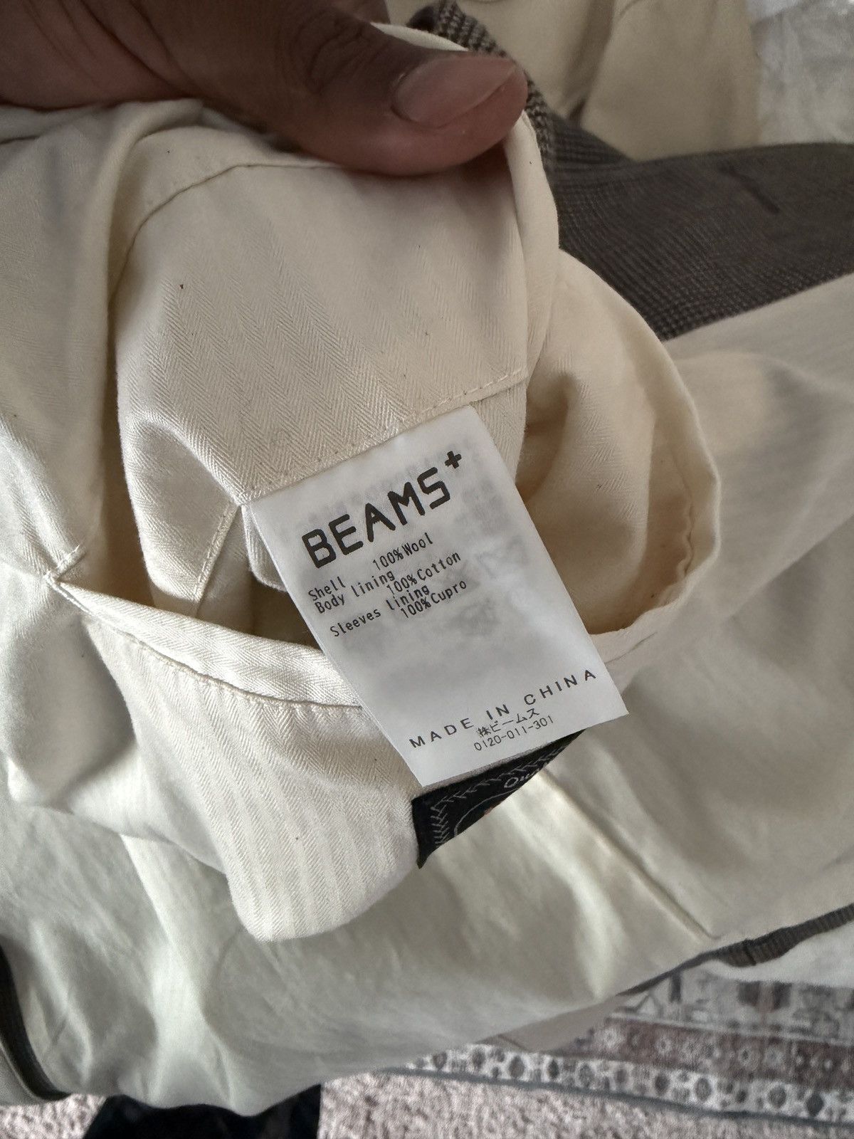 Beams Plus Beams puppytooth wool coat Size US XL / EU 56 / 4 - 6 Thumbnail