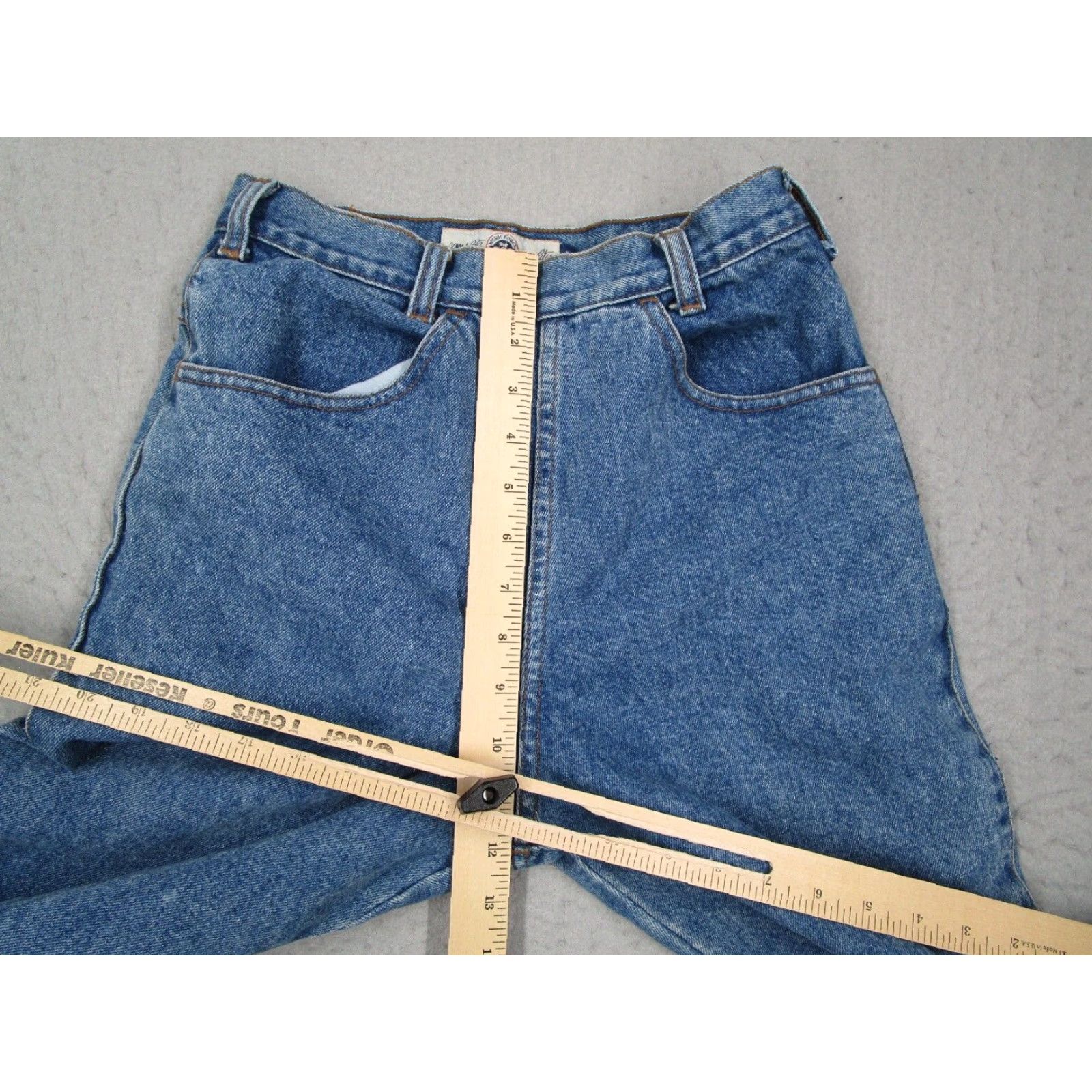 Gap VINTAGE Gap High Rise Tapered Jeans Womens 24x28 Blue Cotton 90s Size 27" / US 4 / IT 40 - 5 Thumbnail