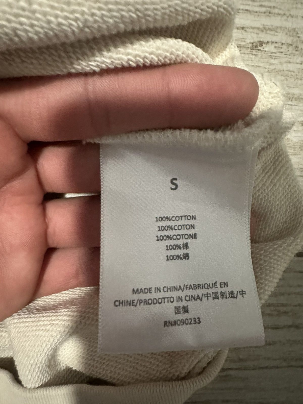 Essentials Fear of God Essentials Long-Sleeve Polo 'Egg Shell' Size US S / EU 44-46 / 1 - 5 Thumbnail