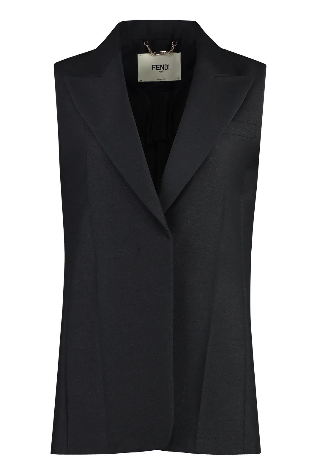 Fendi o1s1wg110525 Vests in Black Size M / US 6-8 / IT 42-44 - 1 Thumbnail