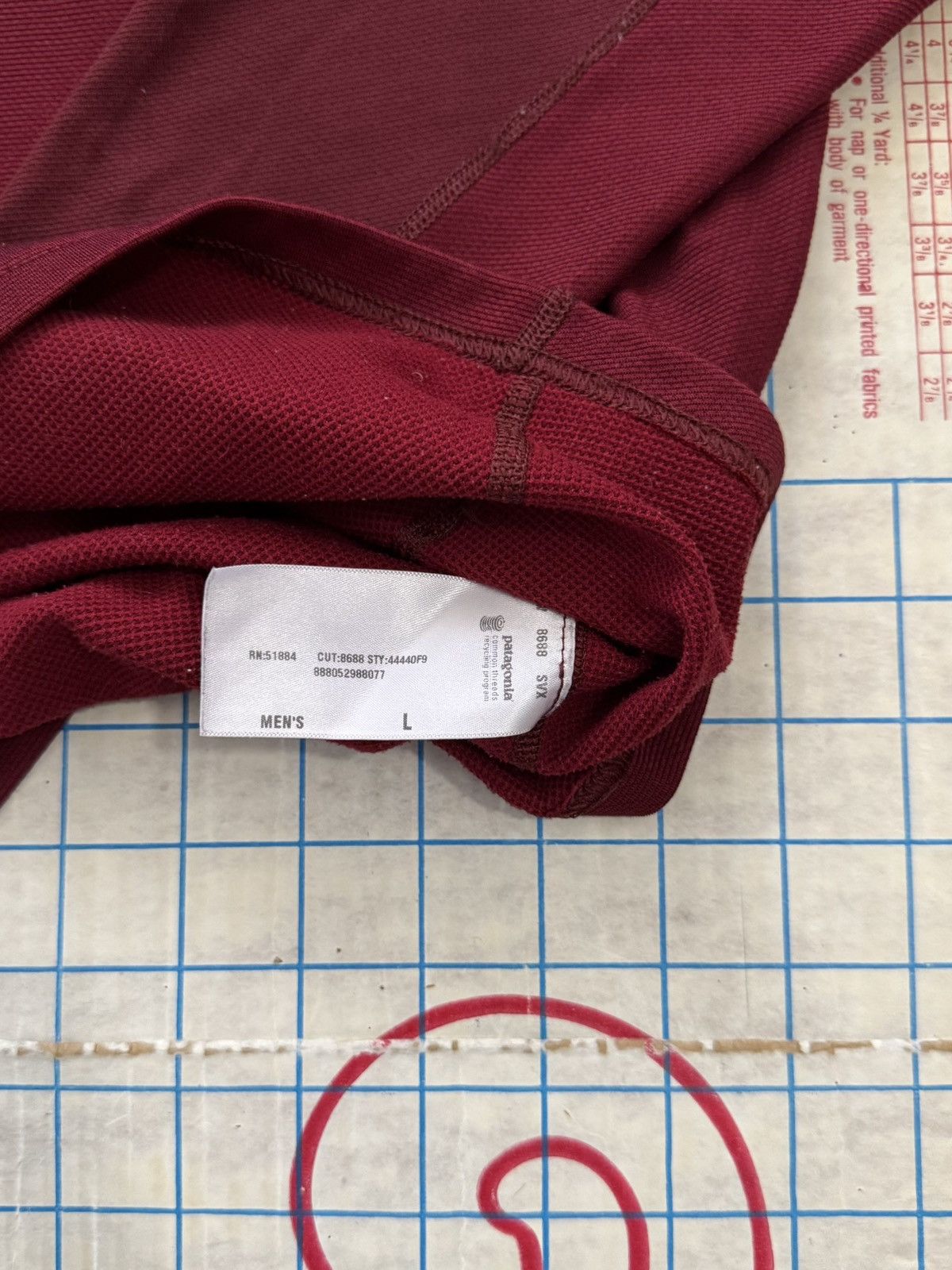 Patagonia Patagonia 1/4 Zip Base Layer Maroon Red Size Large Mens Size US L / EU 52-54 / 3 - 6 Thumbnail