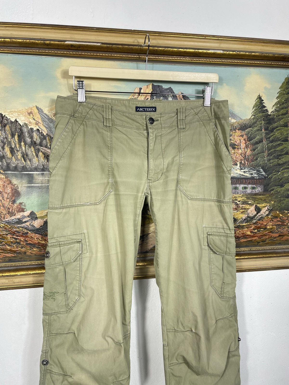 Arc'teryx × Vintage Arc’teryx vintage green khaki cargo trousers pants gorpcore Size 30" / US 8 / IT 44 - 4 Thumbnail