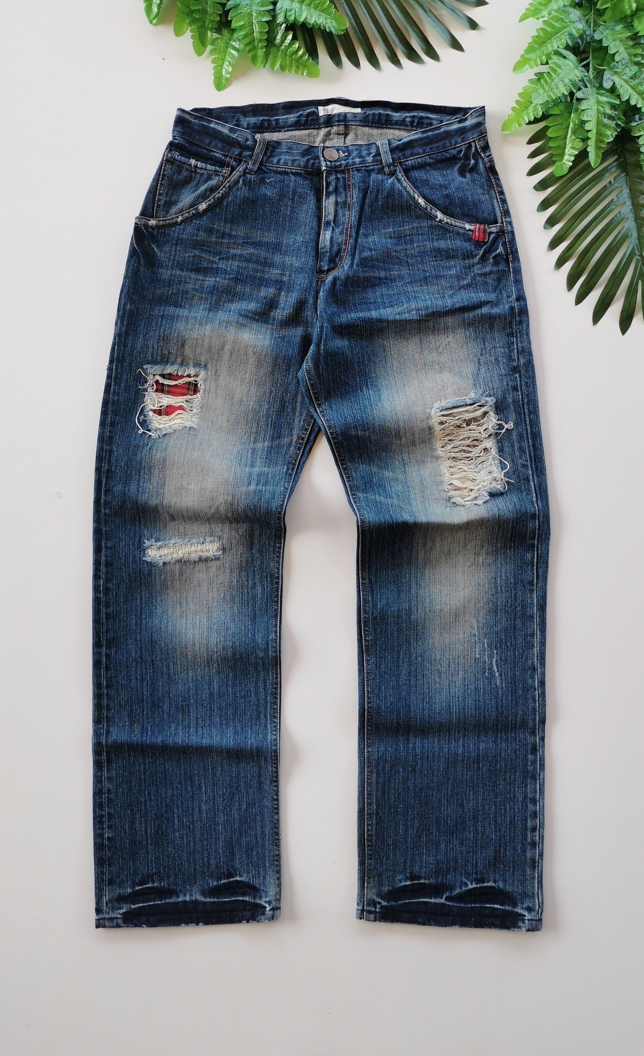 Hysteric Glamour Global Work Japan Distressed Tartanlooklike HystericGlamour Size US 33 - 2 Preview
