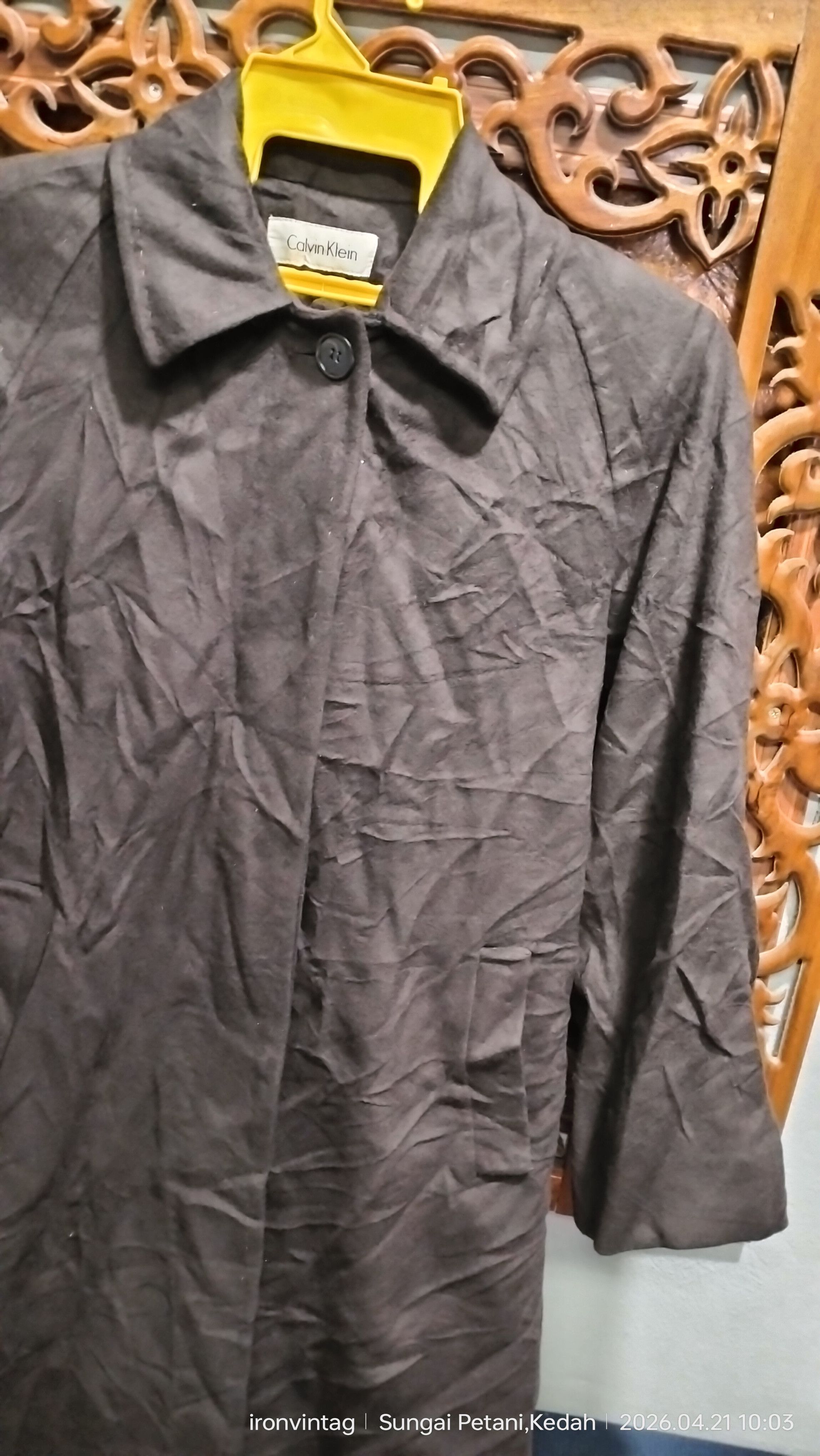 Calvin Klein Vintage Calvin Klein Long Coat Ultimate Merino Size US L / EU 52-54 / 3 - 2 Thumbnail