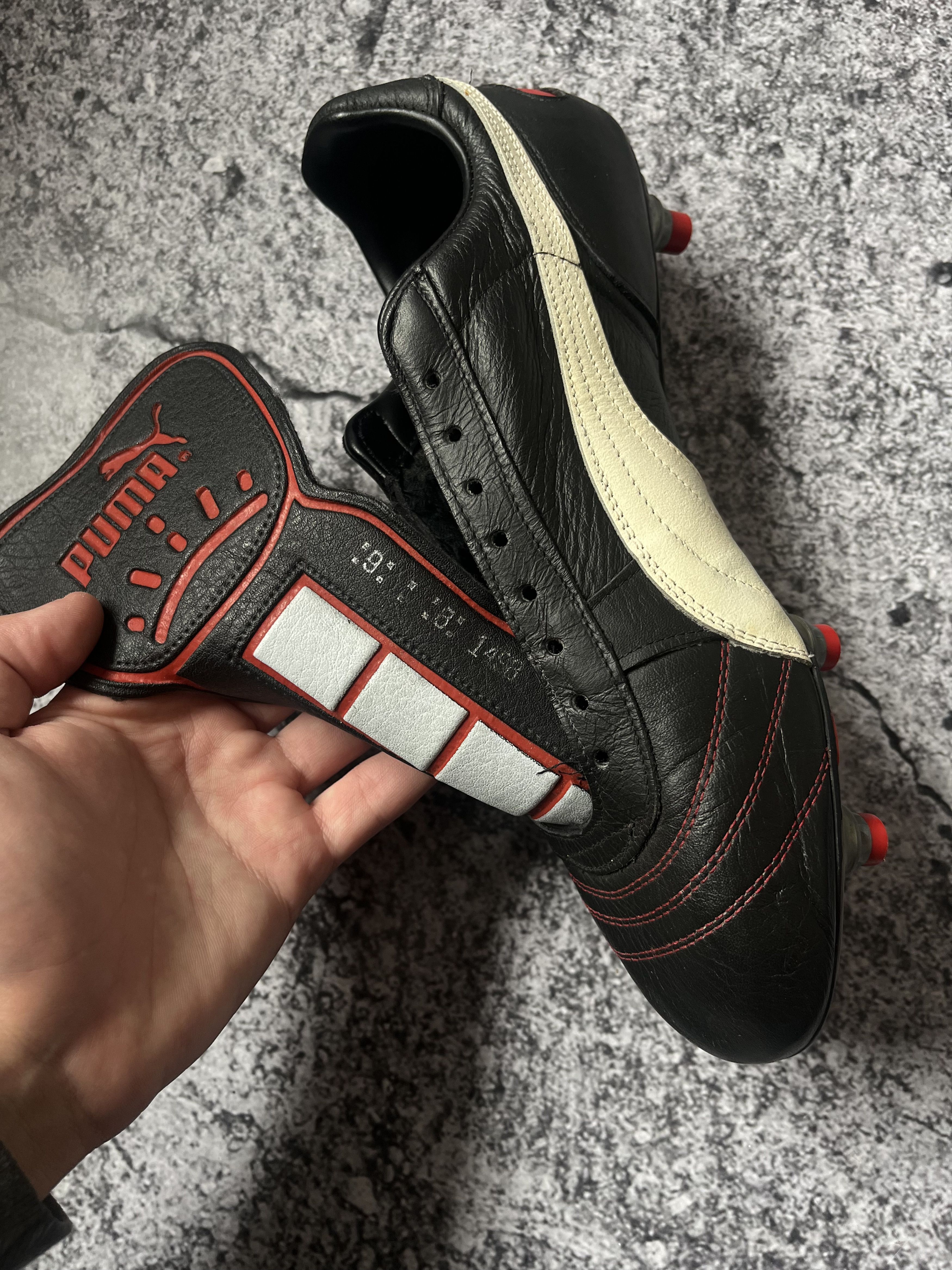 Puma Vintage leathers cleats Puma 90s 80s rare football soccer Size US 11 / EU 44 - 4 Thumbnail