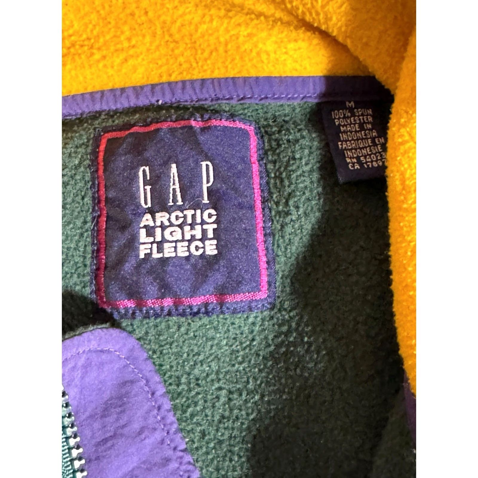 Gap VINTAGE Gap Arctic Light Fleece Jacket Full Zip Green M Men Bomber Streetwear 90s 2000s Size US M / EU 48-50 / 2 - 3 Thumbnail