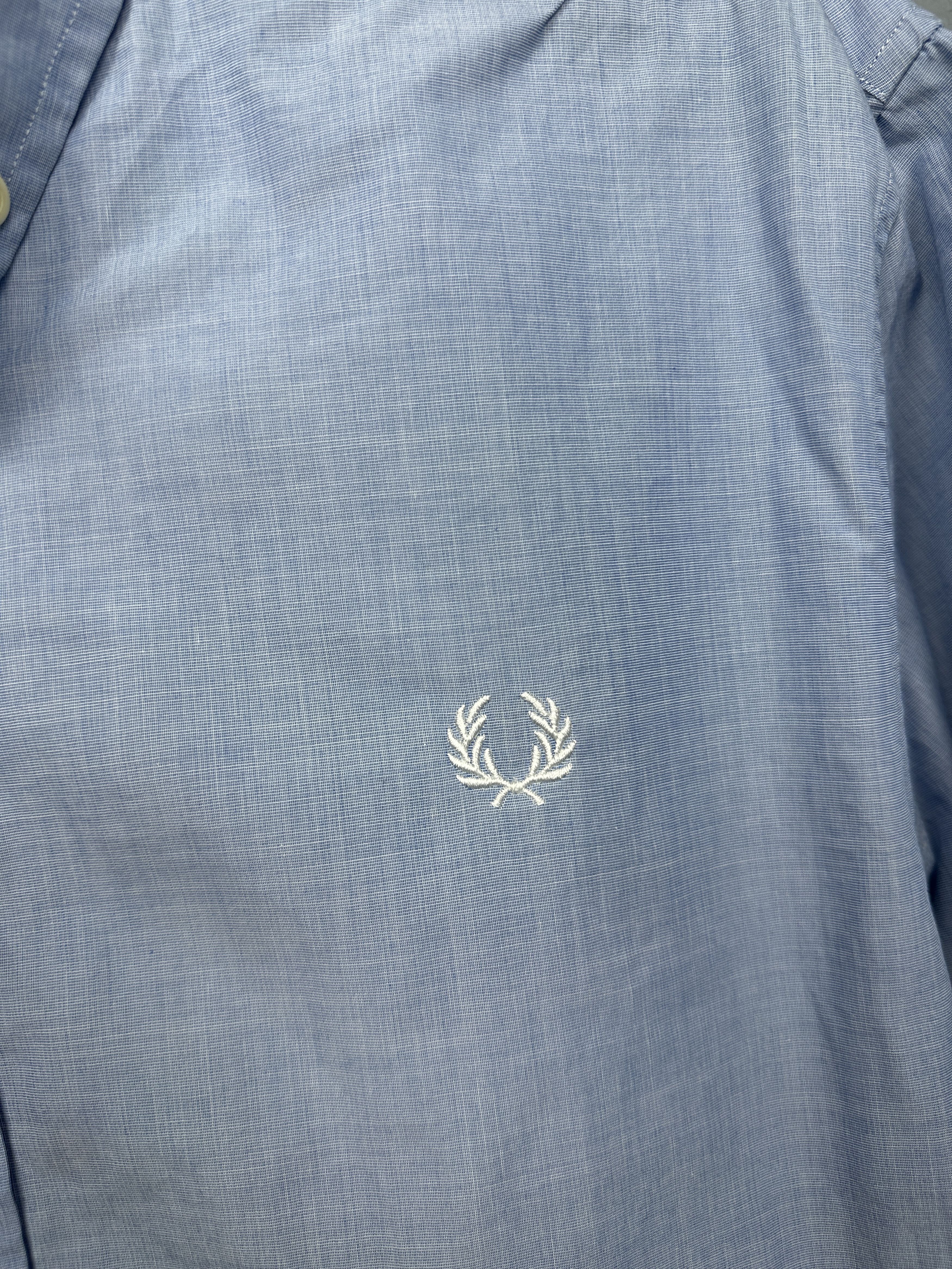 Fred Perry × Vintage Fred Perry Vintage Mens Short Sleeve Shirt Size US L / EU 52-54 / 3 - 3 Thumbnail