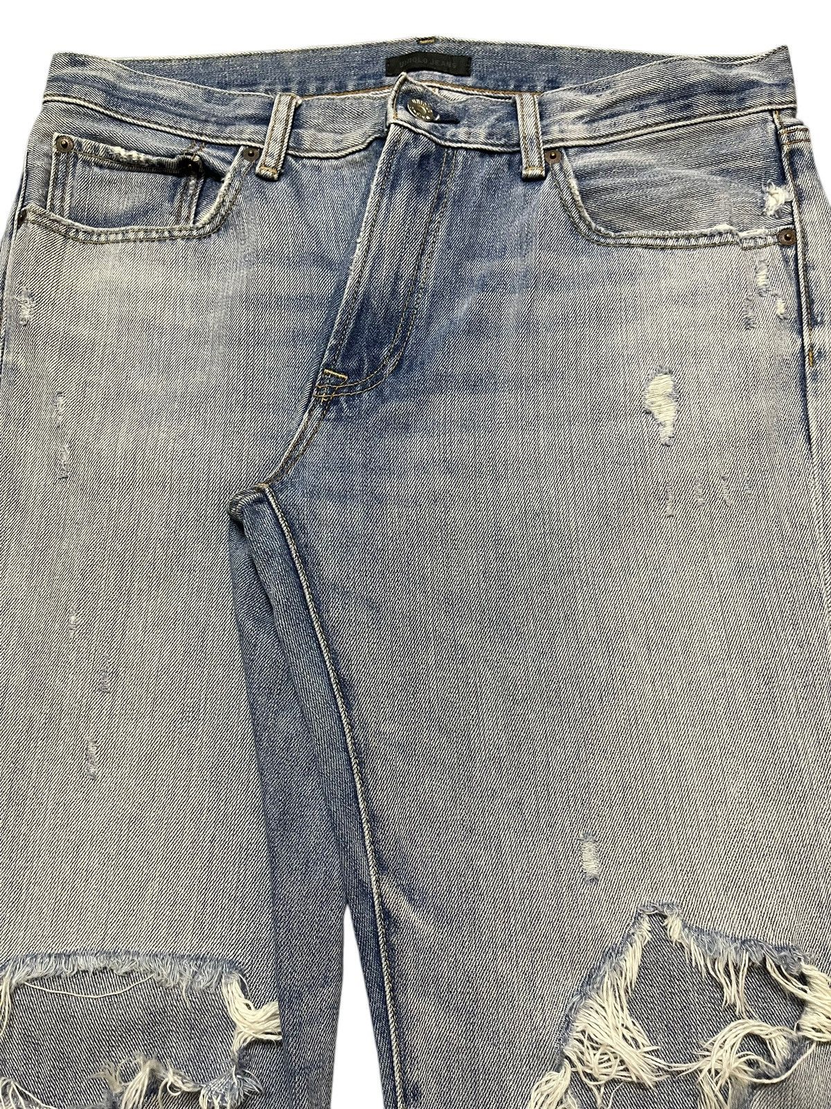 Uniqlo Vintage Japanese Uniqlo Faded Wash Style Distressed Jeans Size US 34 / EU 50 - 4 Thumbnail