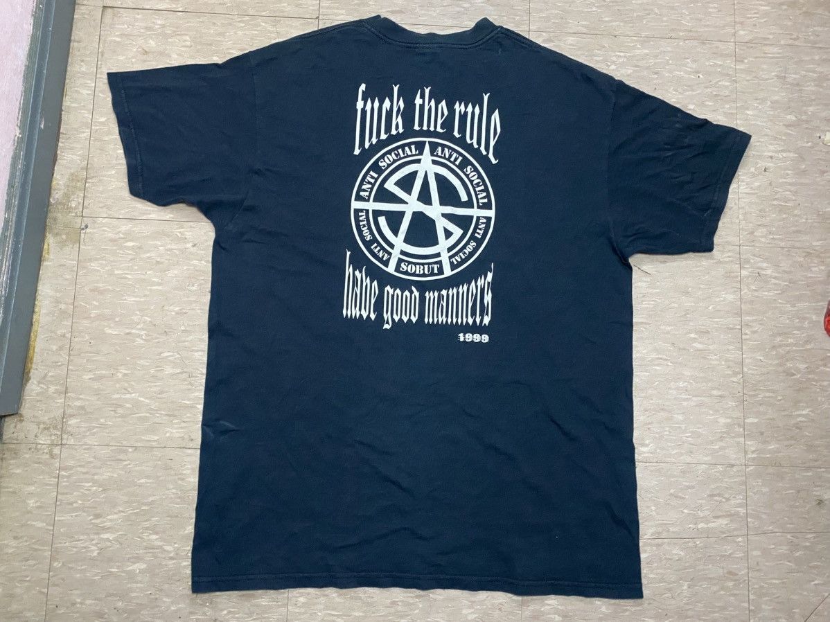 Band Tees × Vintage Vintage japanese band sobut anti social Size US XL / EU 56 / 4 - 3 Thumbnail