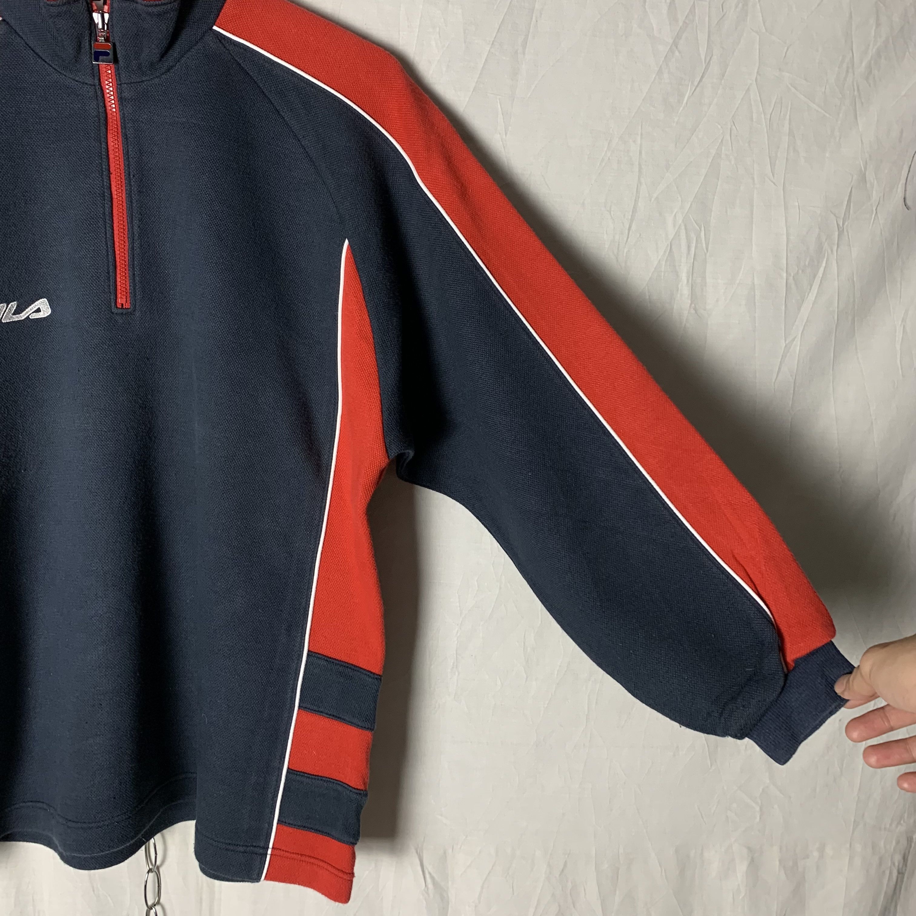 Fila Vintage 90s Fila Sweatshirt Half Zip Size US S / EU 44-46 / 1 - 4 Thumbnail