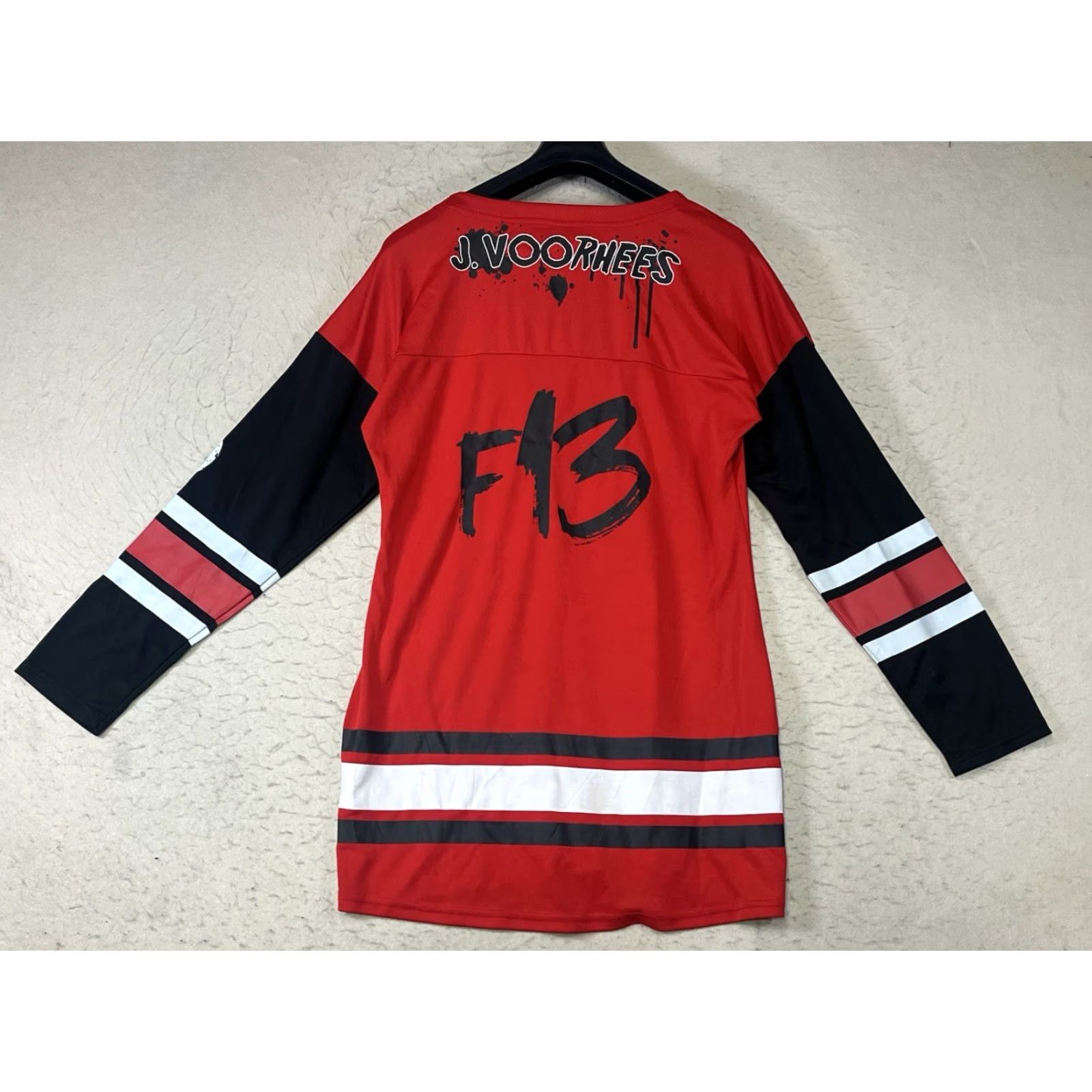Vintage Friday The 13th Women Dress L Red Camp Crystal Lake Jason Voorhees Shirt Dress Halloween Graphic Print Vintage No? Size L / US 10 / IT 46 - 2 Thumbnail
