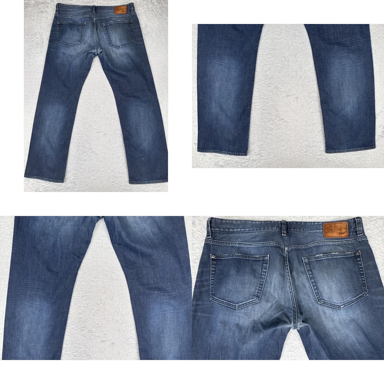 Hugo Boss Hugo Boss Kansas Jeans Mens 38x32 Blue Stretch Denim Straight Leg Pants Logo 90s Special Size US 38 / EU 54 - 10 Thumbnail