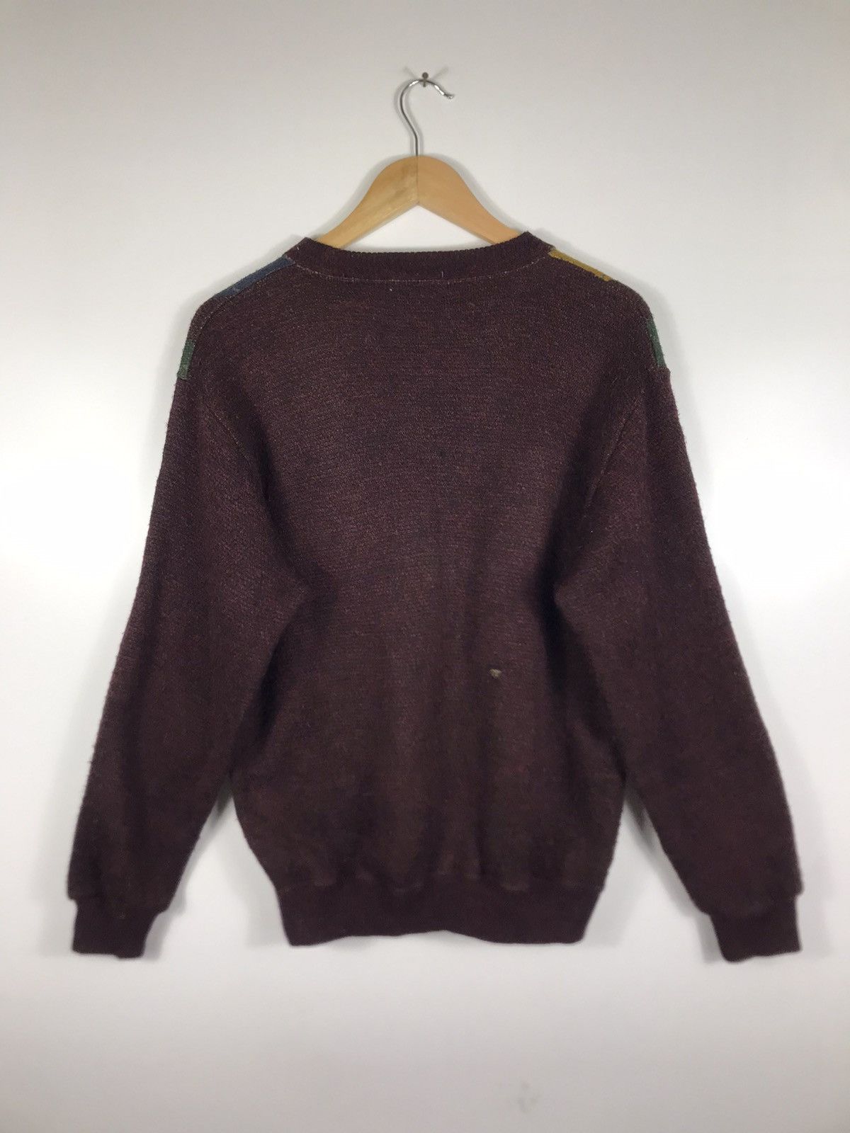 Japanese Brand ⚡️Vintage Rinald Argyle Embroidered Sweatshirt Size US M / EU 48-50 / 2 - 11 Thumbnail