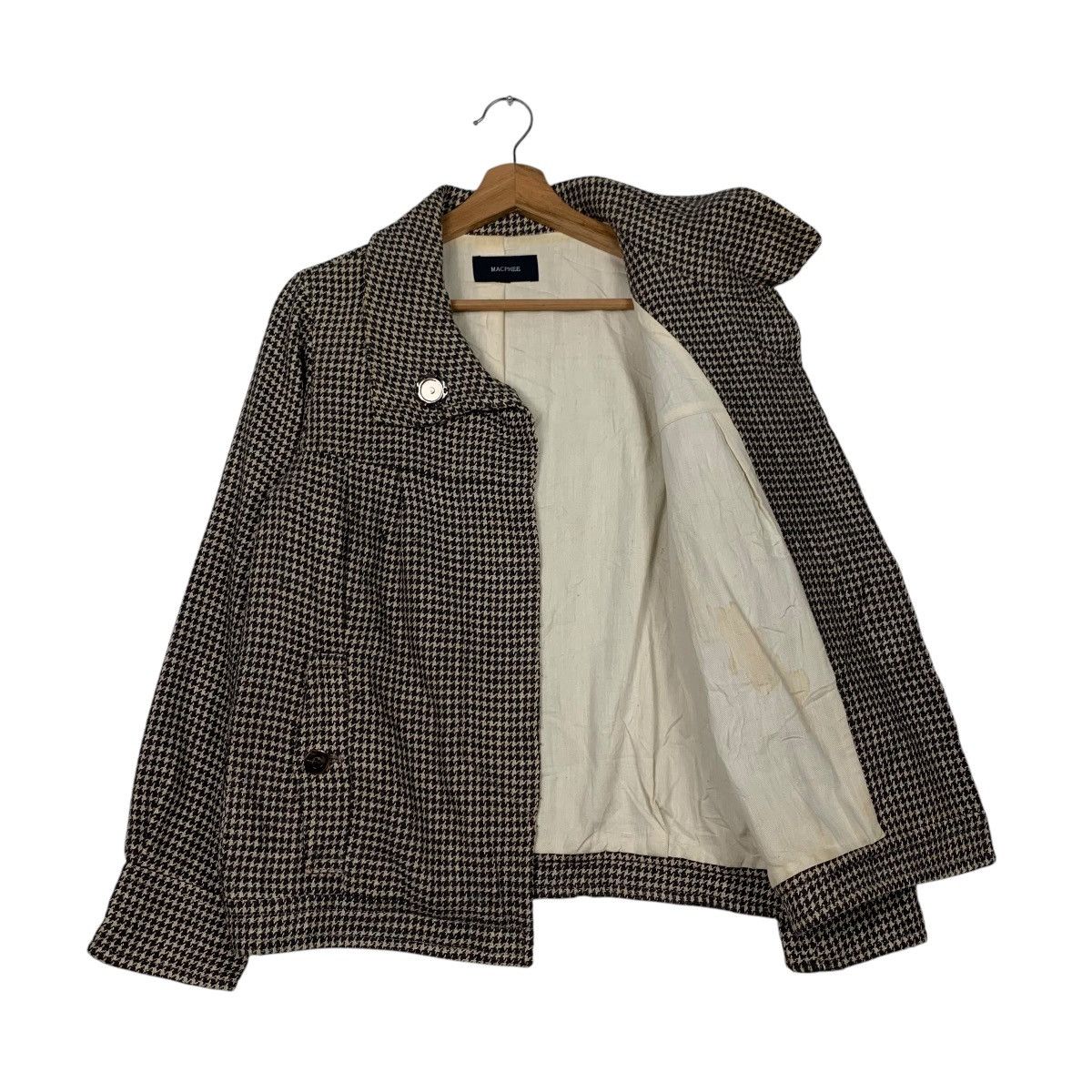 Tomorrowland MACPHEE Houndstooth Jacket #2378-C106 Size M / US 6-8 / IT 42-44 - 7 Thumbnail
