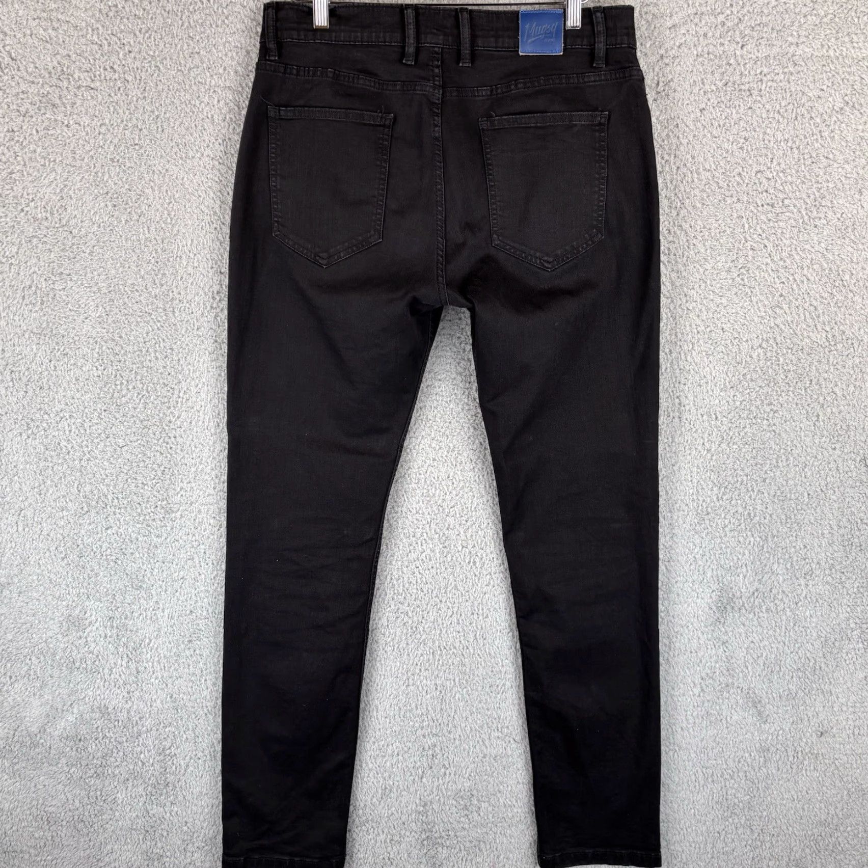 Denime Mugsy Jeans Mens 34X34 Black Denim Pants Willys Stretch Comfort Flex FLX3NDG Size US 34 / EU 50 - 5 Thumbnail