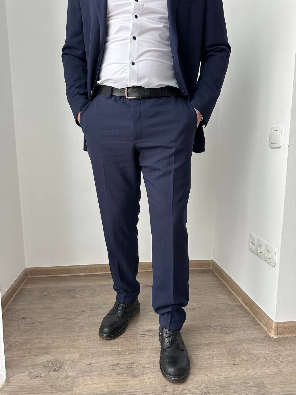 Suitsupply × Vintage Vintage Suitsupply Brescia Blue Mens 50 Suit Size 50R - 5 Thumbnail