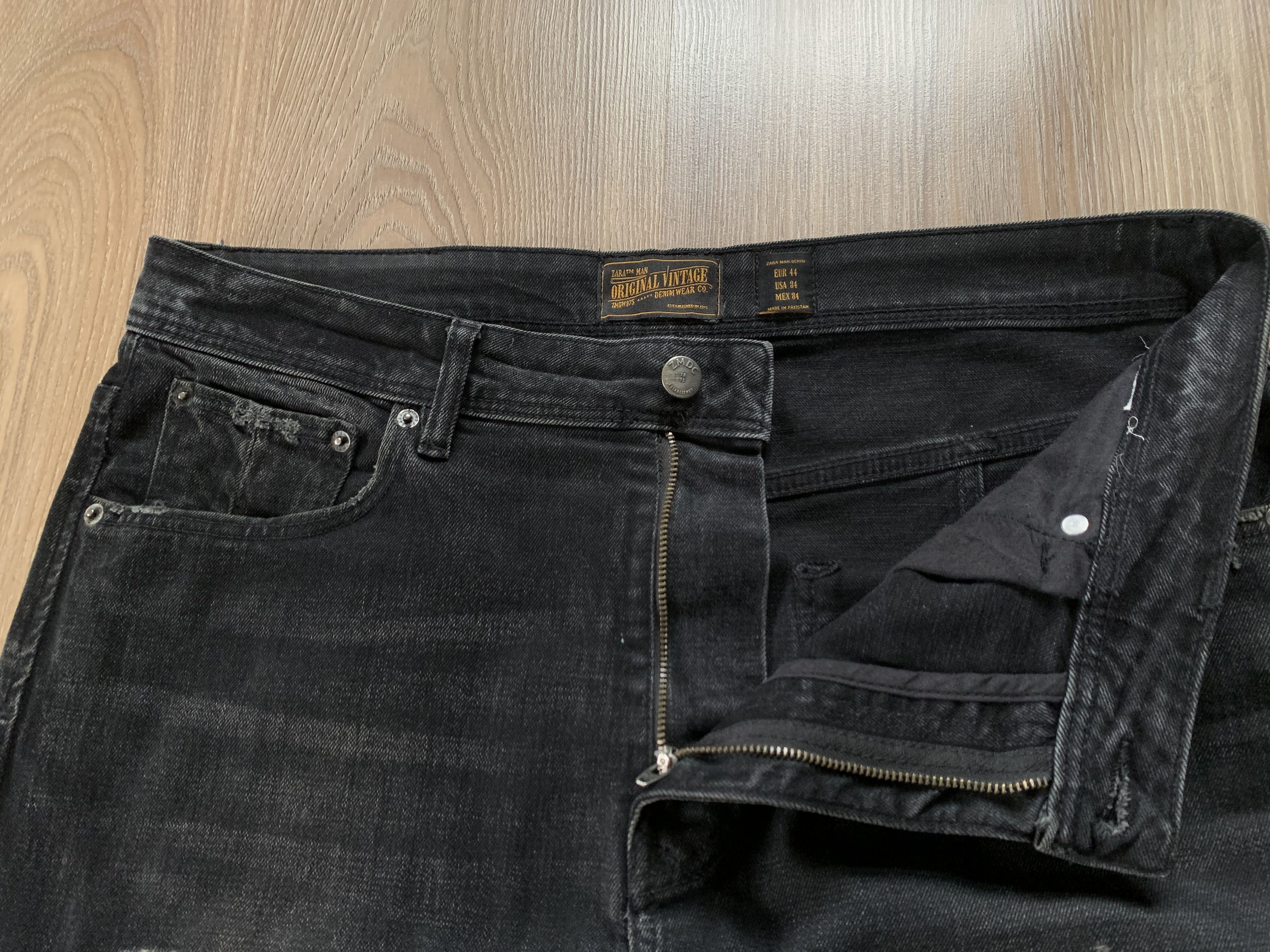 Zara Zara Man Distressed Denim Jeans Size US 34 / EU 50 - 7 Thumbnail