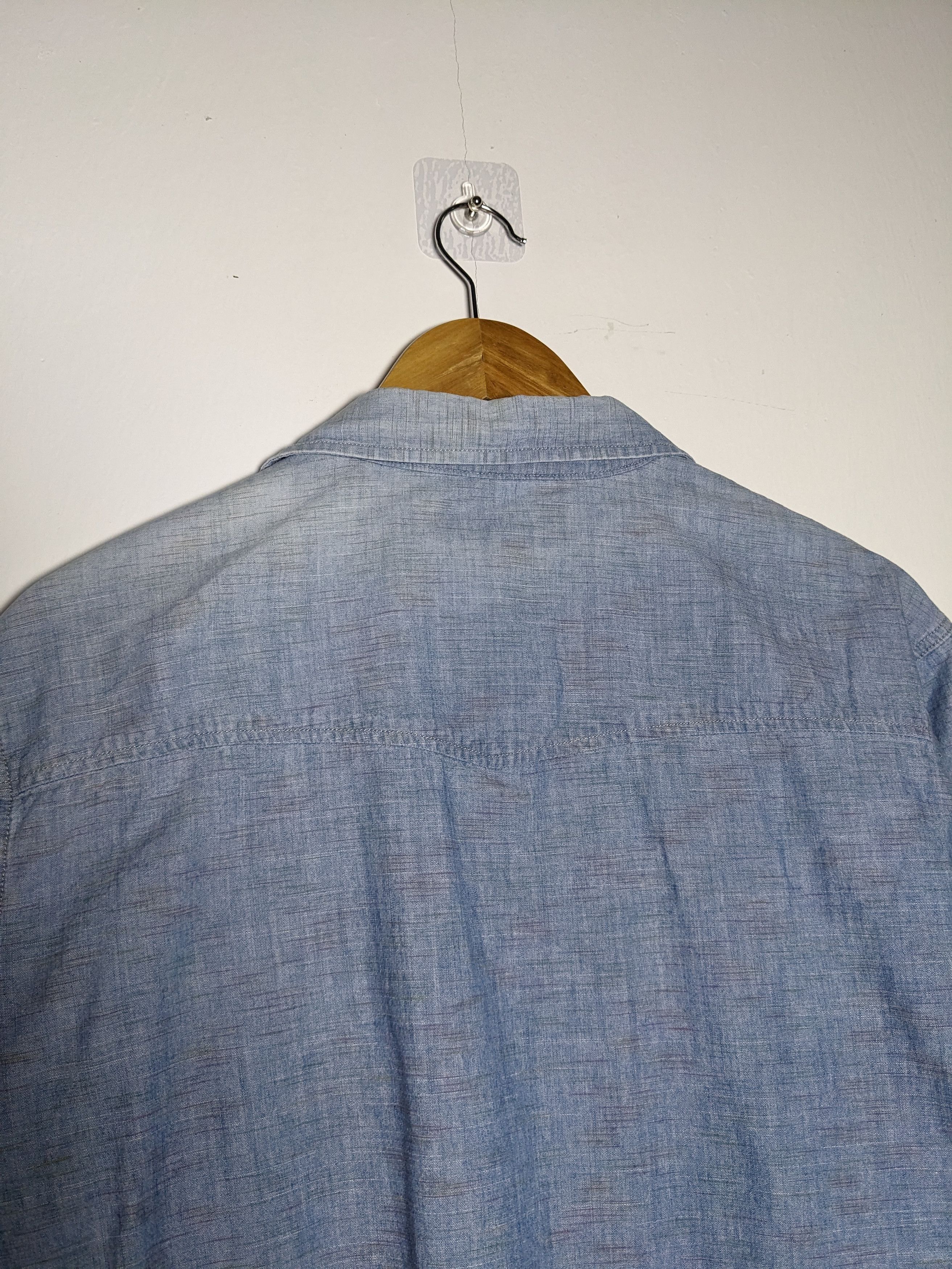 Cowboy Equipment × Diesel Diesel Cowboy Pearl Snap Button Up Western Shirt Blue Size US XL / EU 56 / 4 - 8 Thumbnail