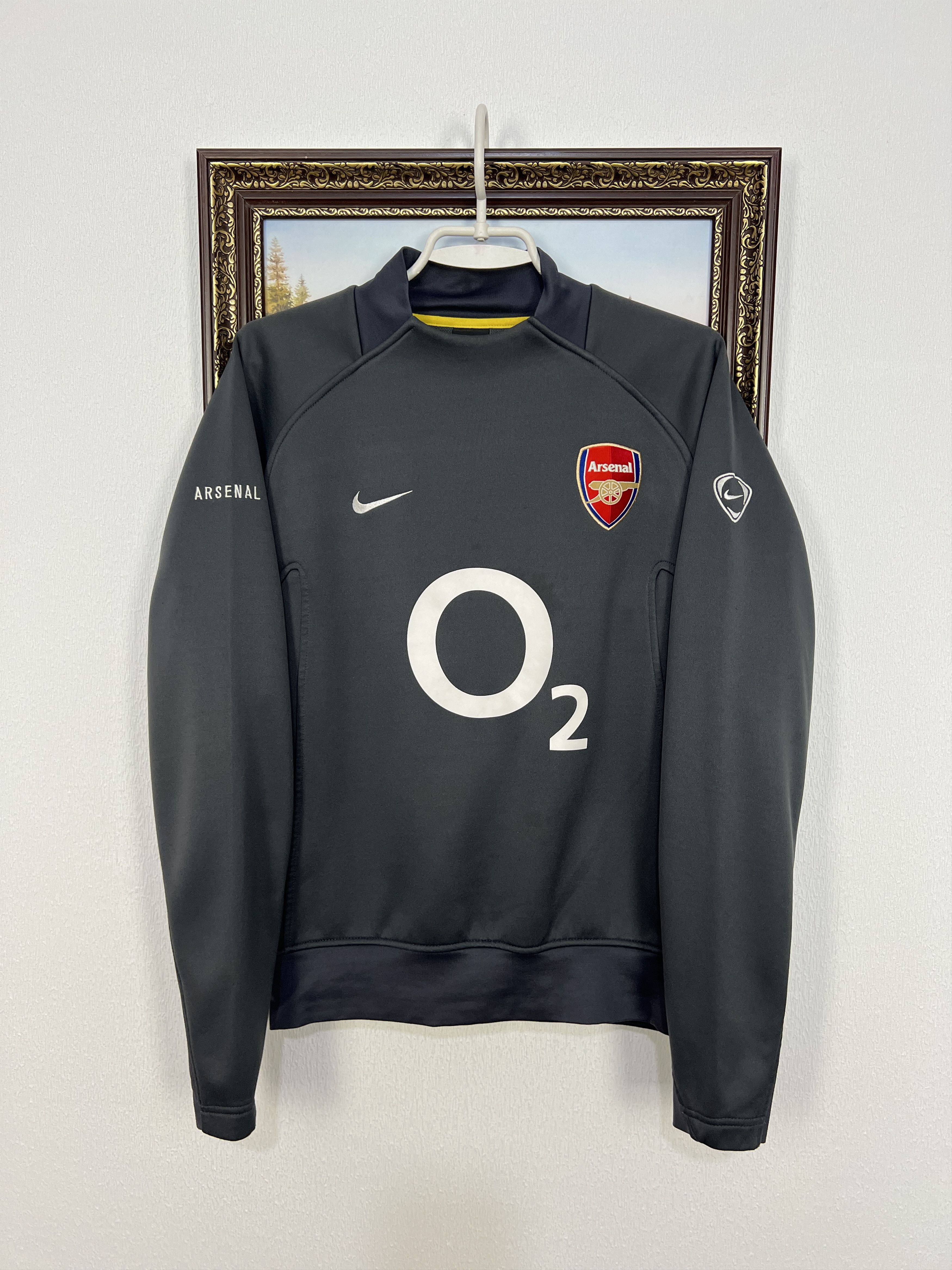 トップス NIKE O2  Arsenal Vintage Nike Arsenal Football Polo Shirt o2 Soccer White