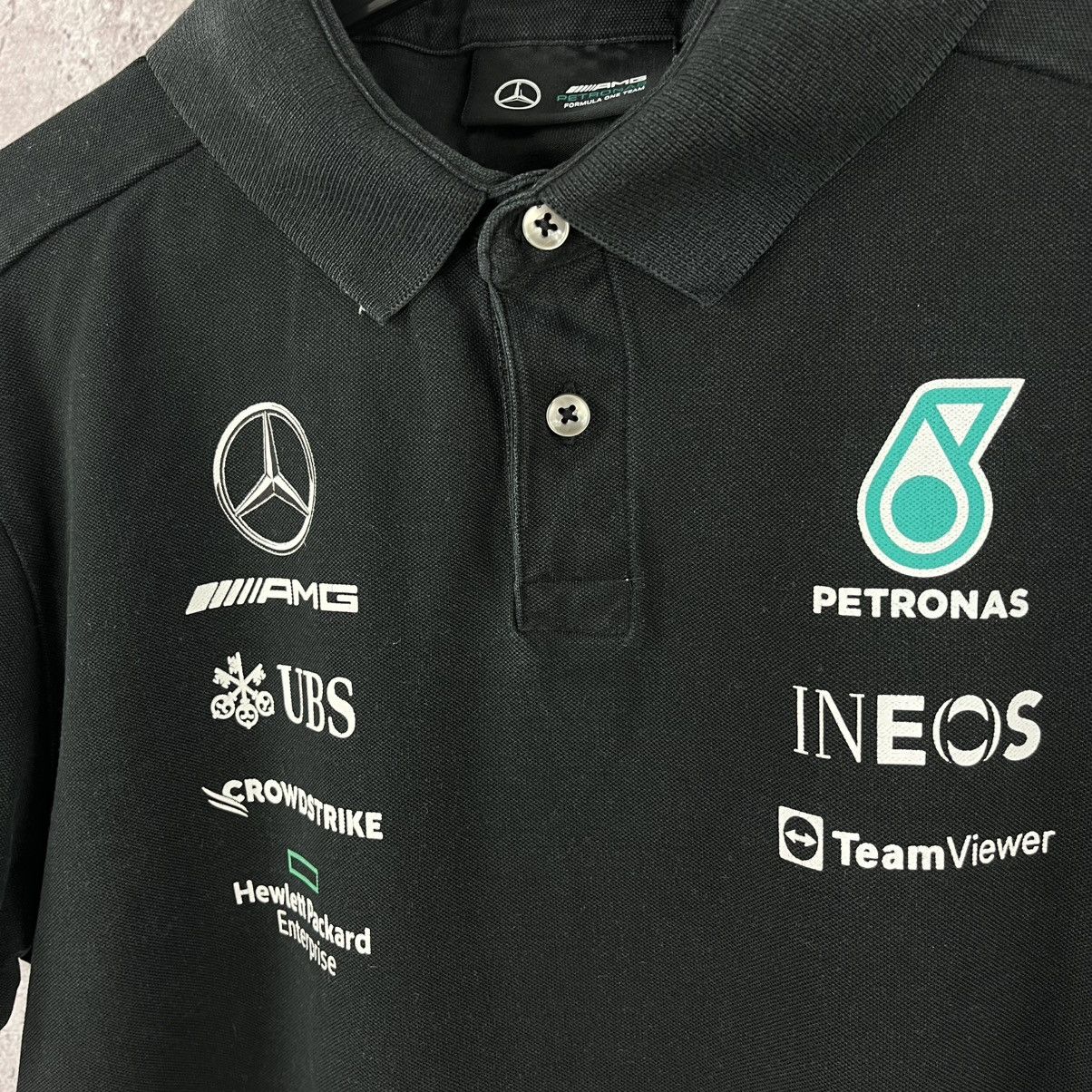 Mercedes-Benz × Racer Worldwide × Tommy Hilfiger AMG Mercedes Petronas Formula Team Polo T-Shirt Black Size L Size US L / EU 52-54 / 3 - 3 Thumbnail
