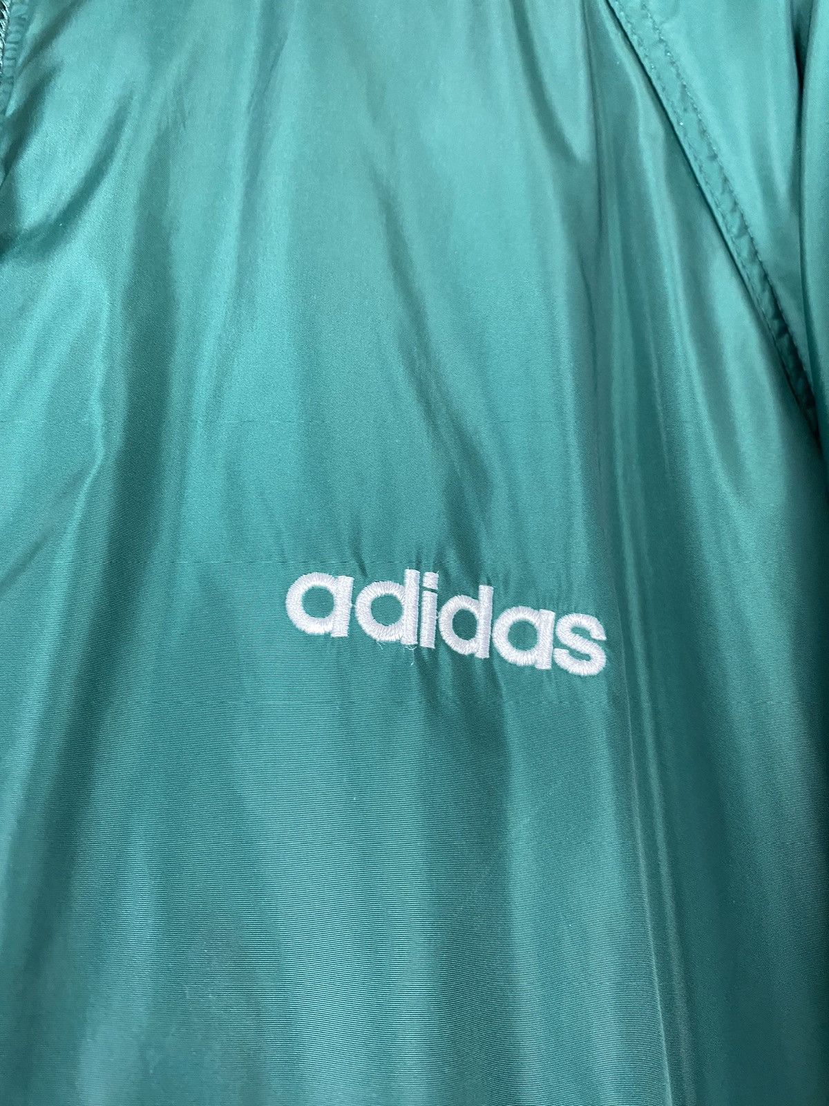 Adidas Vintage 90’s Reversible Adidas Green Zip Up Puffer Jacket Size US XL / EU 56 / 4 - 6 Thumbnail
