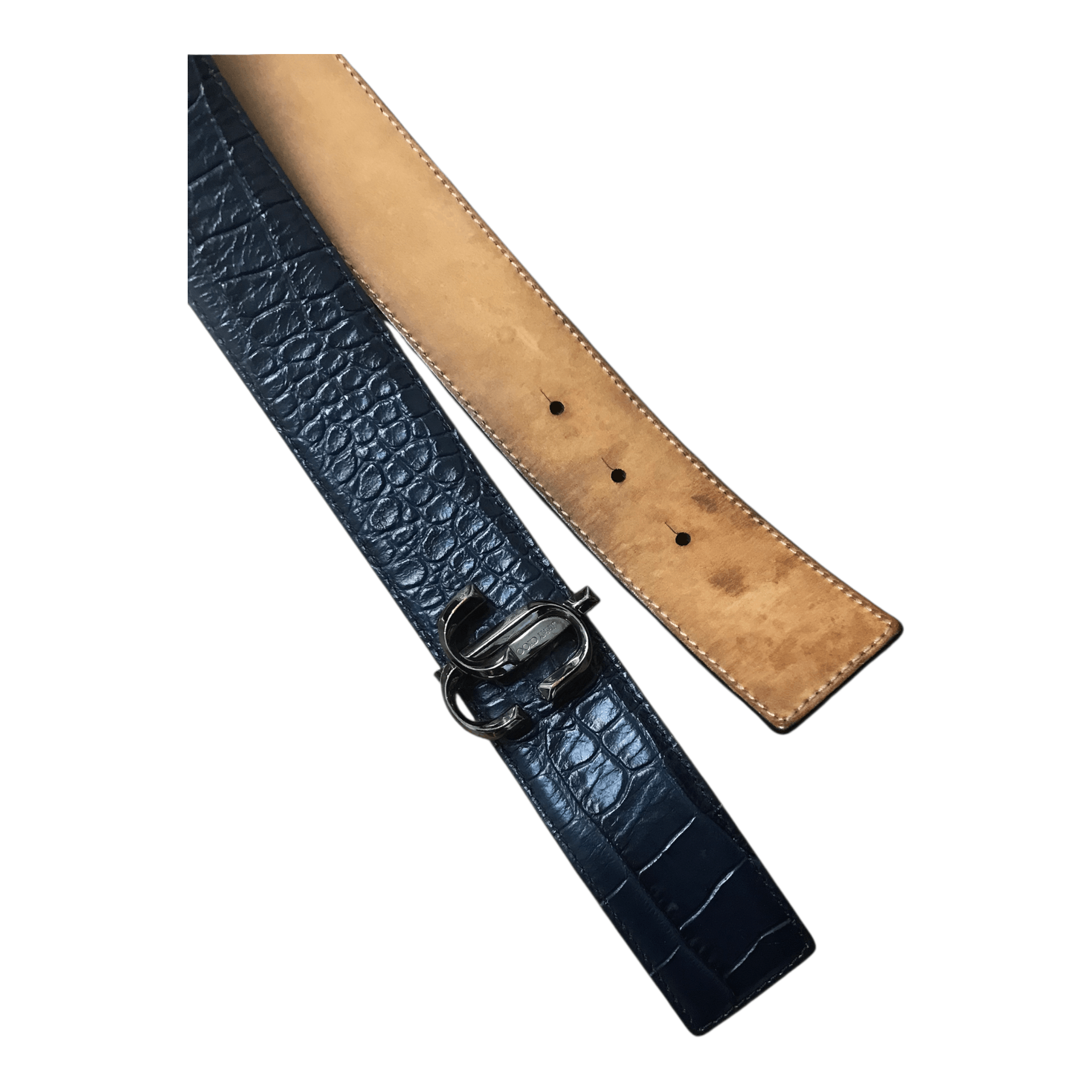 Jimmy Choo Jimmy Choo Crocodile Blue Leather Bet Size ONE SIZE - 2 Thumbnail