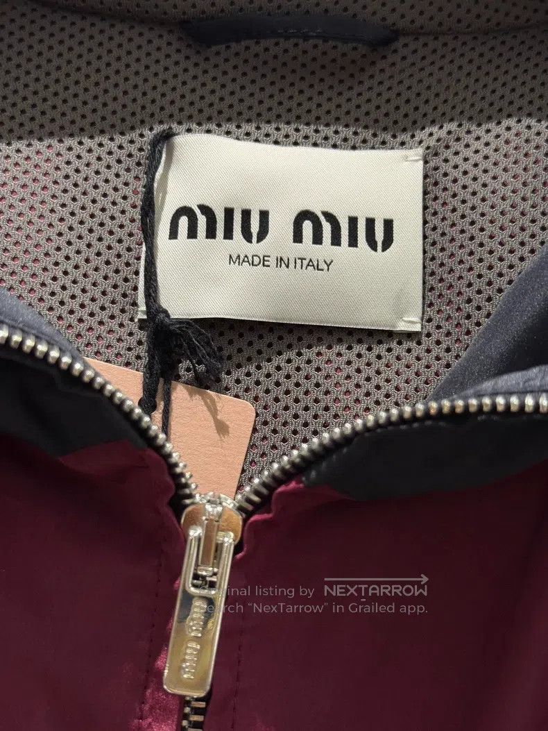 Miu Miu Miu Miu 36 Black and red color matching hooded coat Size S / US 4 / IT 40 - 4 Thumbnail