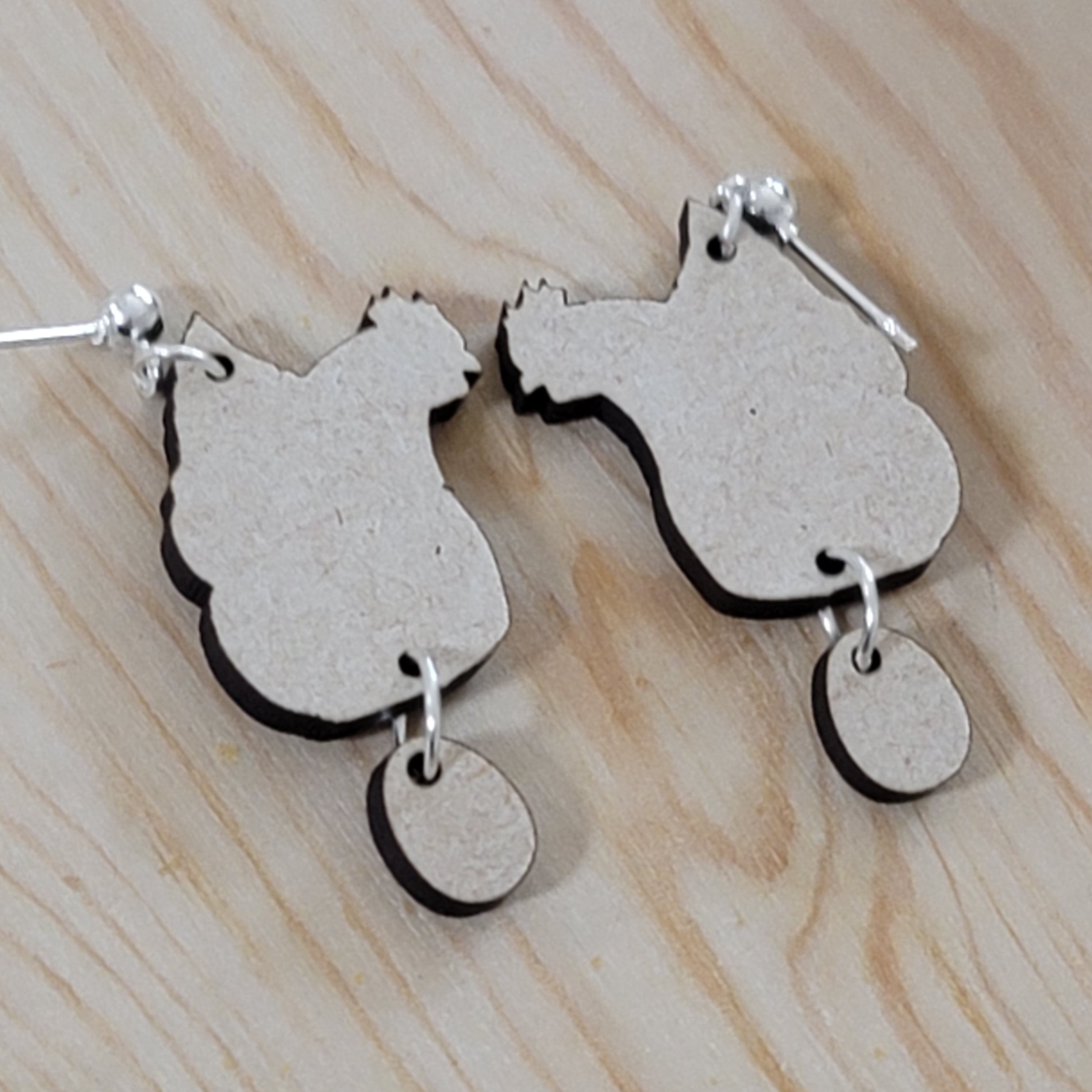 Handmade Chicken Hen Egg Dangle Earrings Size ONE SIZE - 5 Thumbnail