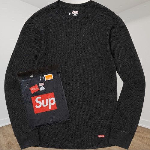 Hanes Supreme Thermal Crew | Grailed