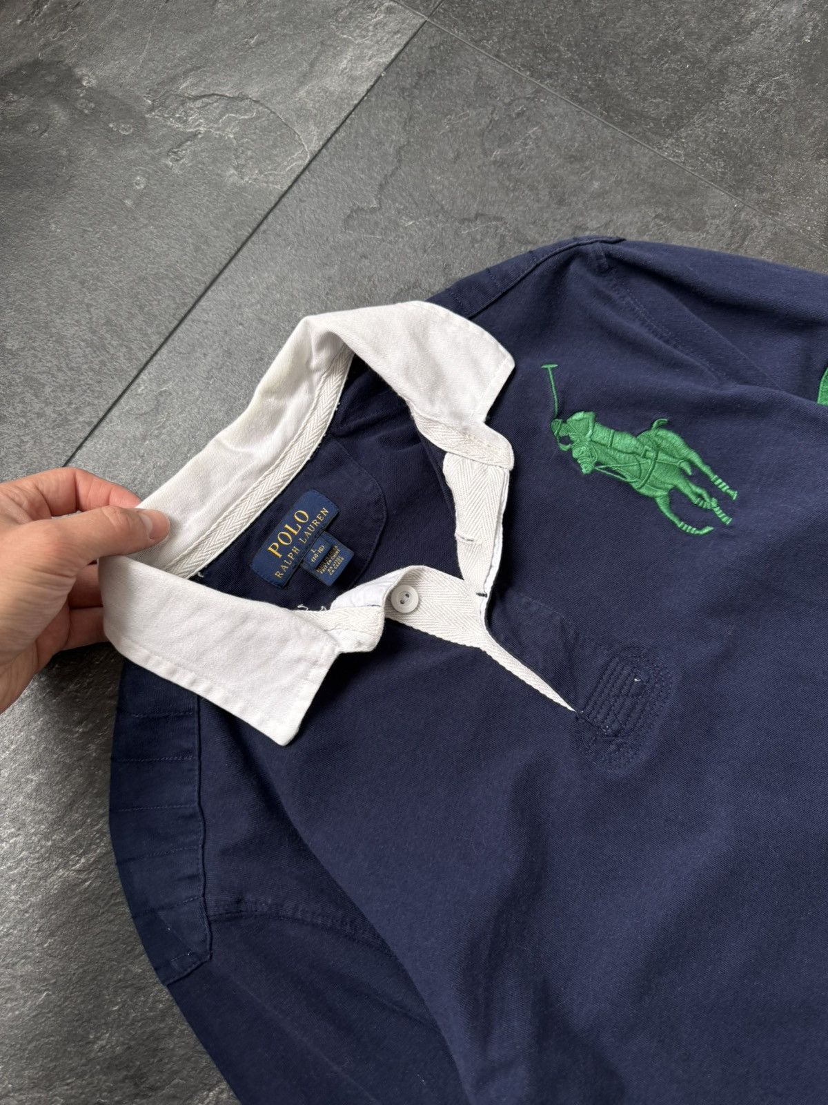 Polo Ralph Lauren × Streetwear × Vintage Vintage polo Ralph Lauren long sleeve big logo rugby Size US XS / EU 42 / 0 - 2 Thumbnail