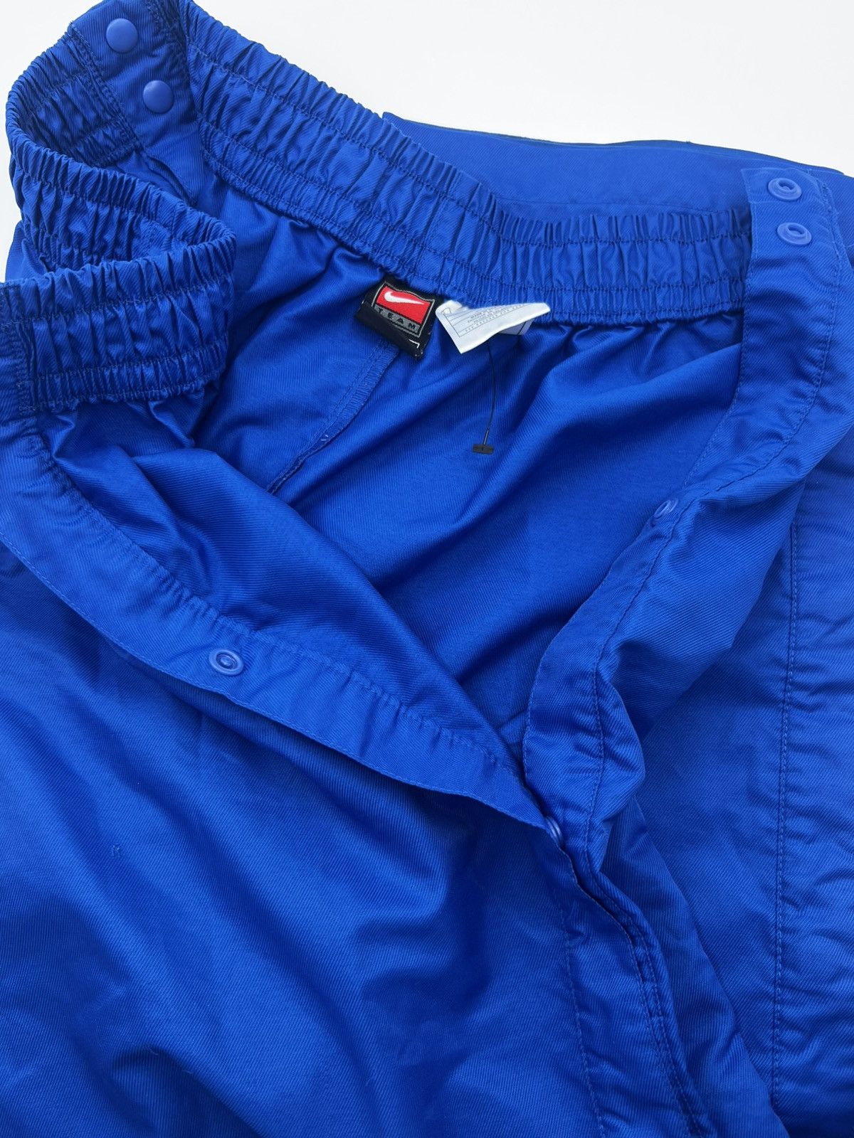 Nike NIKE Sportwear Men's Blue Breakaway Snap-Button Relaxed-Fit Size US 32 / EU 48 - 5 Thumbnail