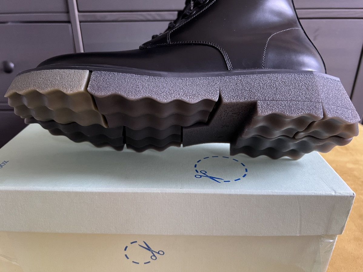 Off-White NIB $1.1K Sponge-Sole Army/Combat Boots, Italy SEND OFFERS Size US 9 / EU 42 - 16 Thumbnail